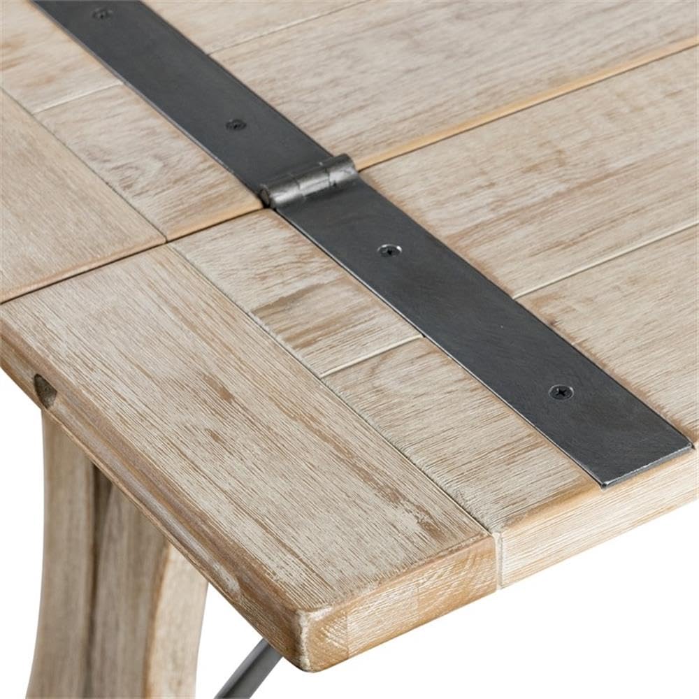 Picket House Furnishings Keaton Folding Top Dining Table - Space Saving Expandable Table for Small Apartments, Kitchens & Dining Rooms - Perfect for Entertaining Guests & Family Meals