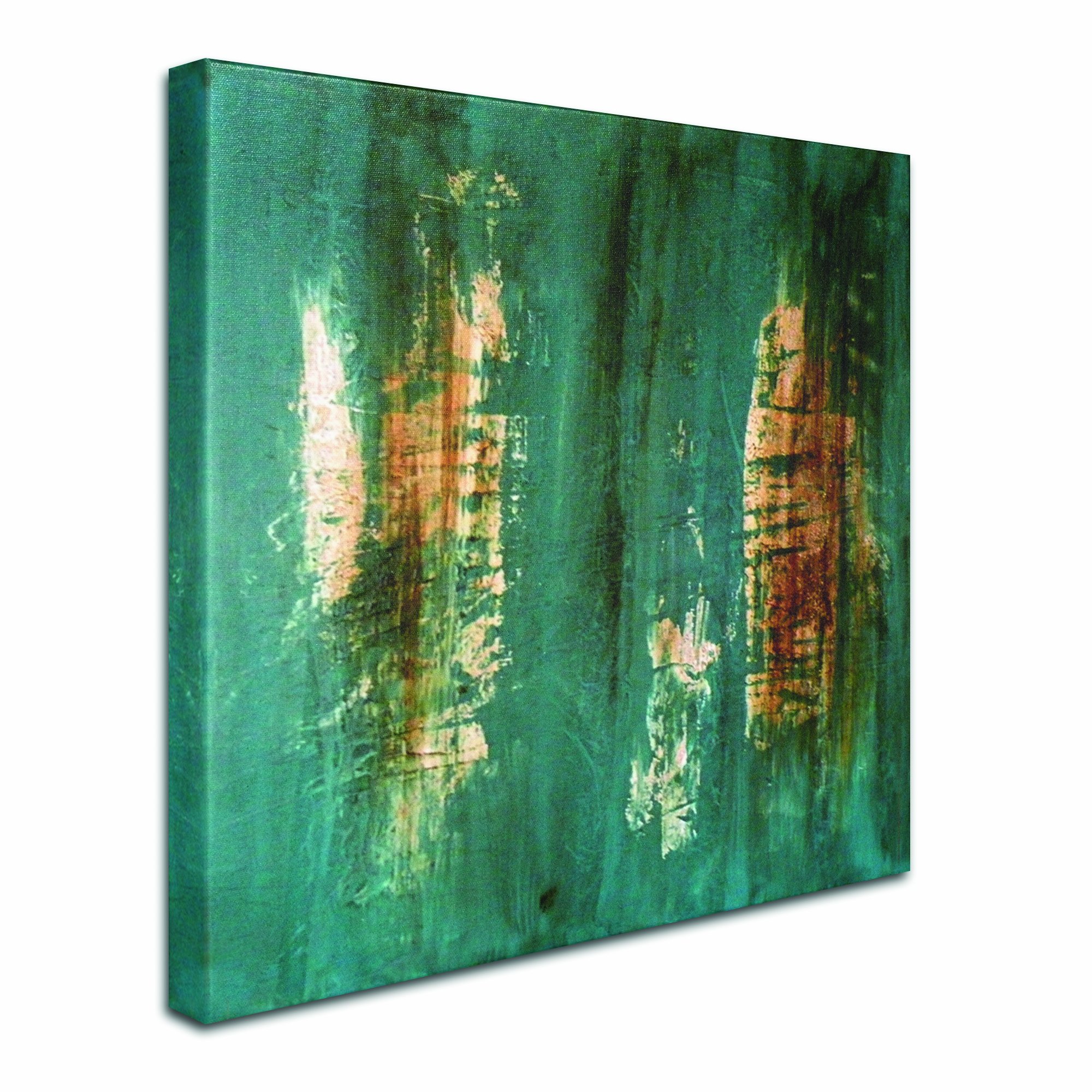 Nicole Dietz The Wash Canvas Art - 14x14 Inch Framed Wall Decor for Living Room, Bedroom & Office | Modern Abstract Painting for Home & Office Decor