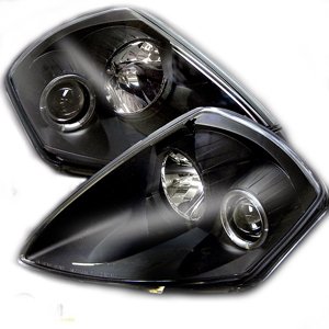 Winjet LED DRL Halo Projector Headlights Compatible with 2000-2005 Mitsubishi Eclipse 3G - Upgrade Your Car Lighting for Night Driving & Enhanced Style