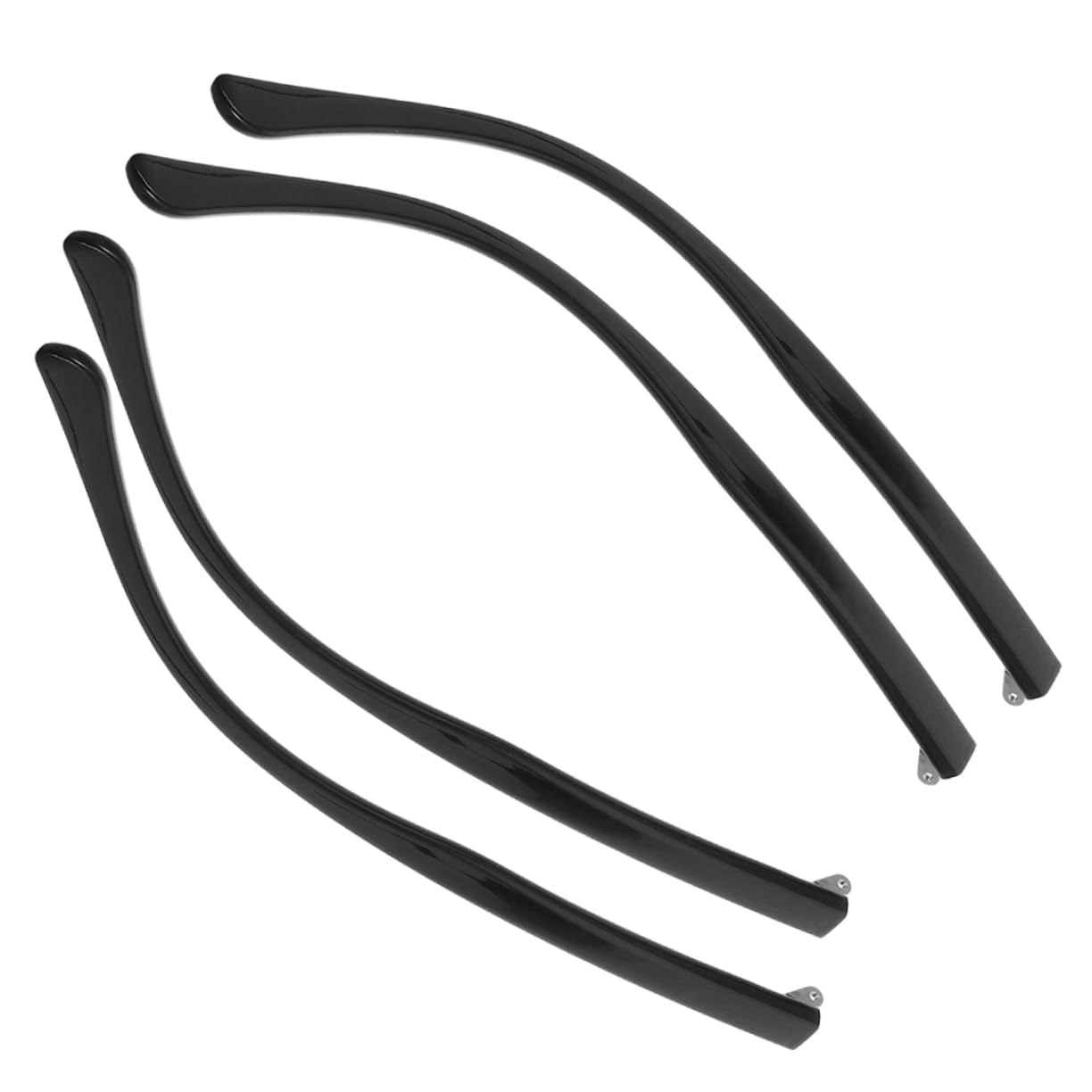 Hoement 2 Pairs Universal Glasses Replacement Arms & Temple Legs - Glasses Repair Kit for Eyeglasses & Sunglasses - Durable Accessories for Broken Frames, Travel & Emergency Eyewear Fix