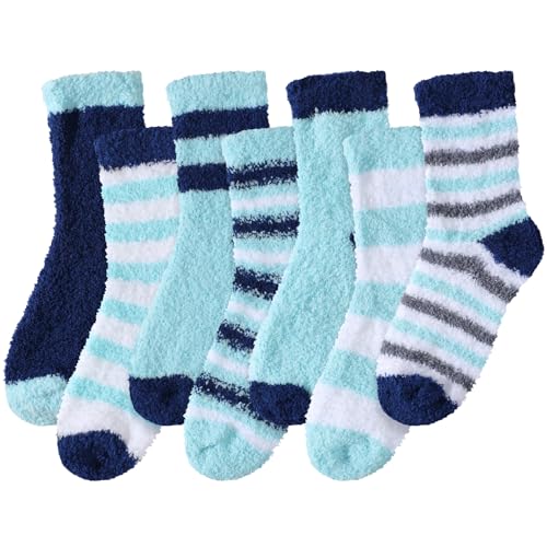 7 Pairs Blue Stripe, 6-10