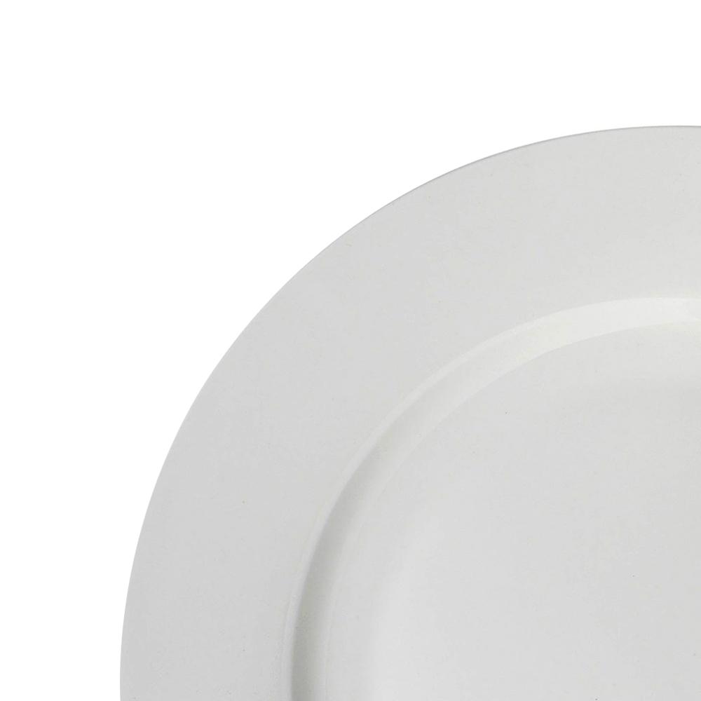 Lucerne White Salad Plate Set - Elegant Dinnerware for Parties, Weddings & Everyday Dining | Durable Porcelain Plates for Restaurants, Catering & Home Use