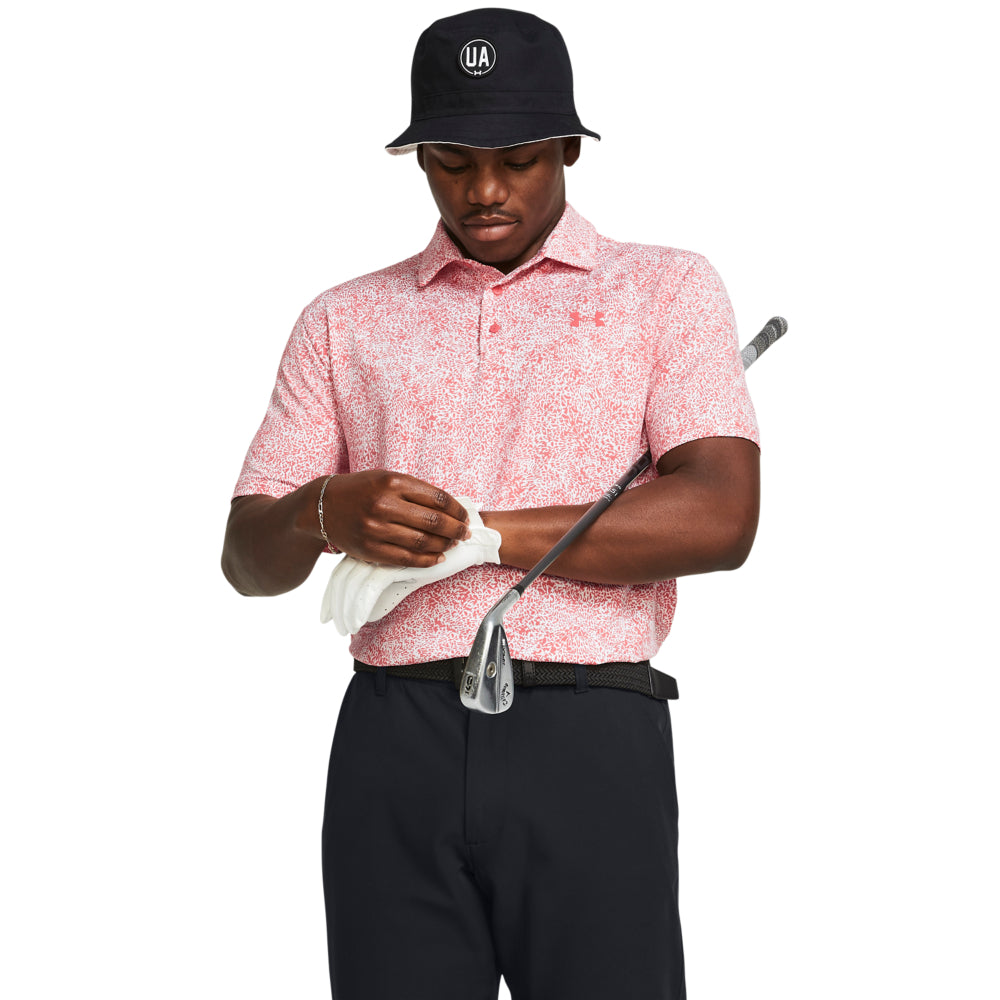 Men's Under Armour Playoff Printed Polo Shirt - Moisture-Wicking, Breathable & Quick-Dry Performance Golf & Casual Wear