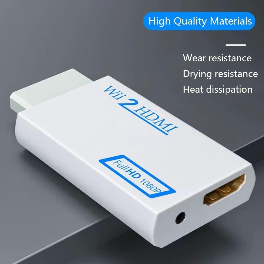 Premium HDMI Converter for Gaming - 1080P/720P HD Video & Audio Output with 3.5mm Jack | Compatible with Wii U, HDTV, Monitor | Perfect for Home Theater & Multi-Screen Gaming Setups