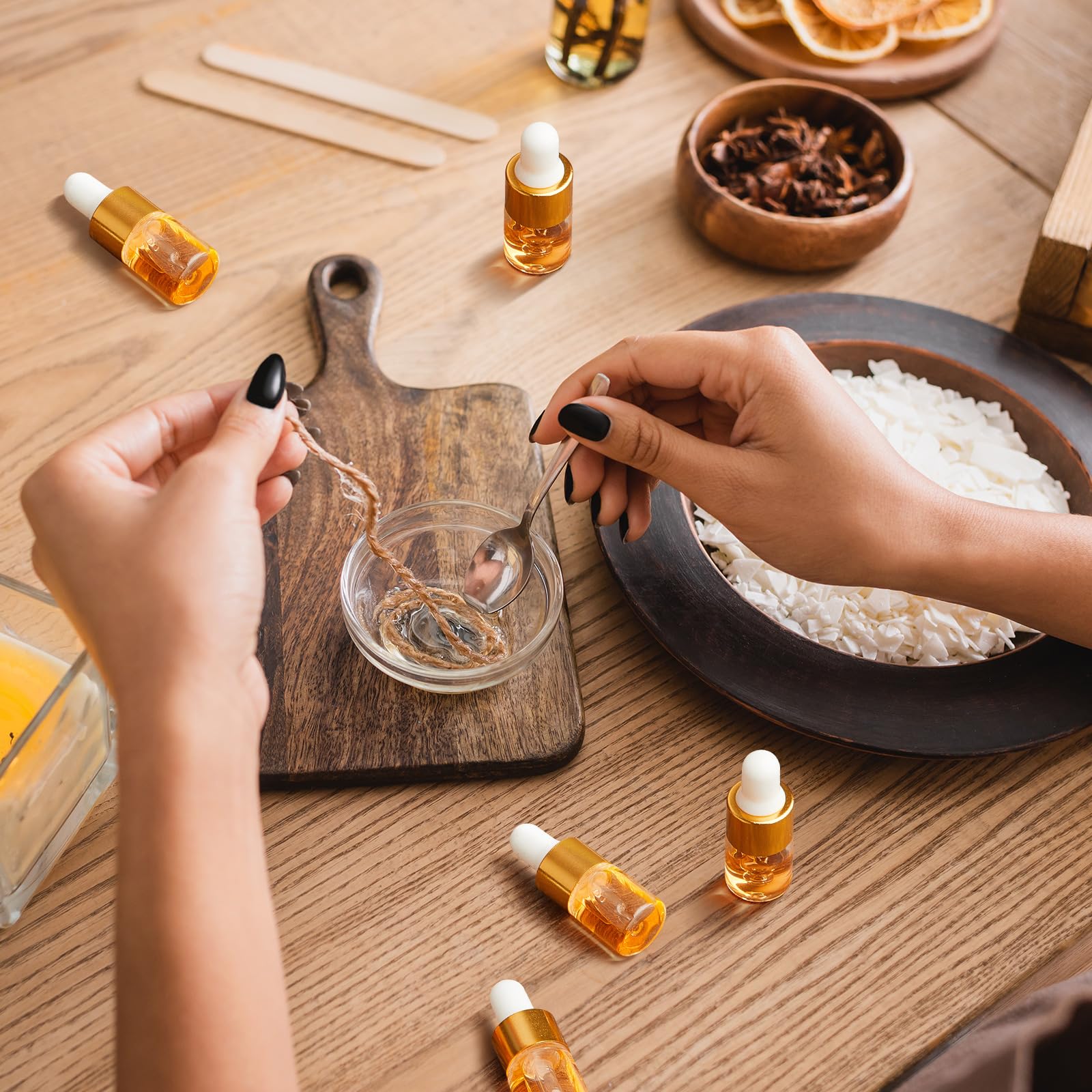 200 Pcs 2ml Mini Glass Dropper Bottles with Gold Lids - Travel Size Essential Oil Containers, Cosmetic Sample Vials for Perfume, DIY Liquids & Beauty Products - Perfect for Travel, Home Use & Gift Packaging