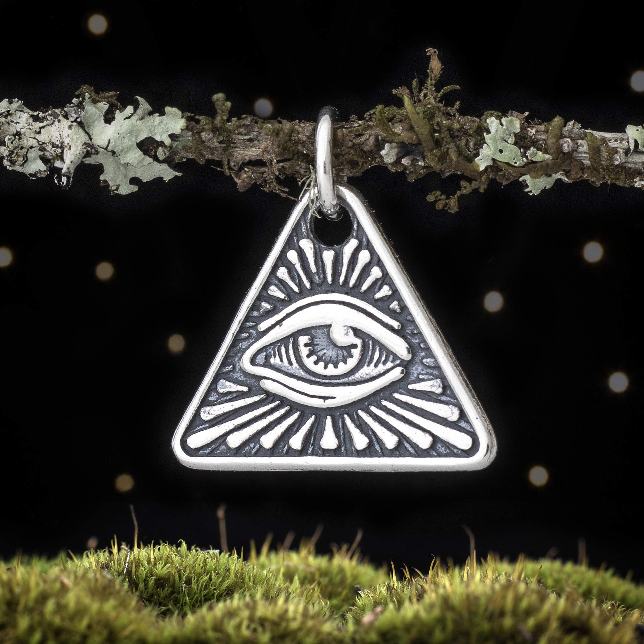 925 Sterling Silver All Seeing Eye Charm & Necklace - Small Size - Protection & Spiritual Jewelry for Women & Men - Perfect for Gifts, Meditation & Everyday Wear