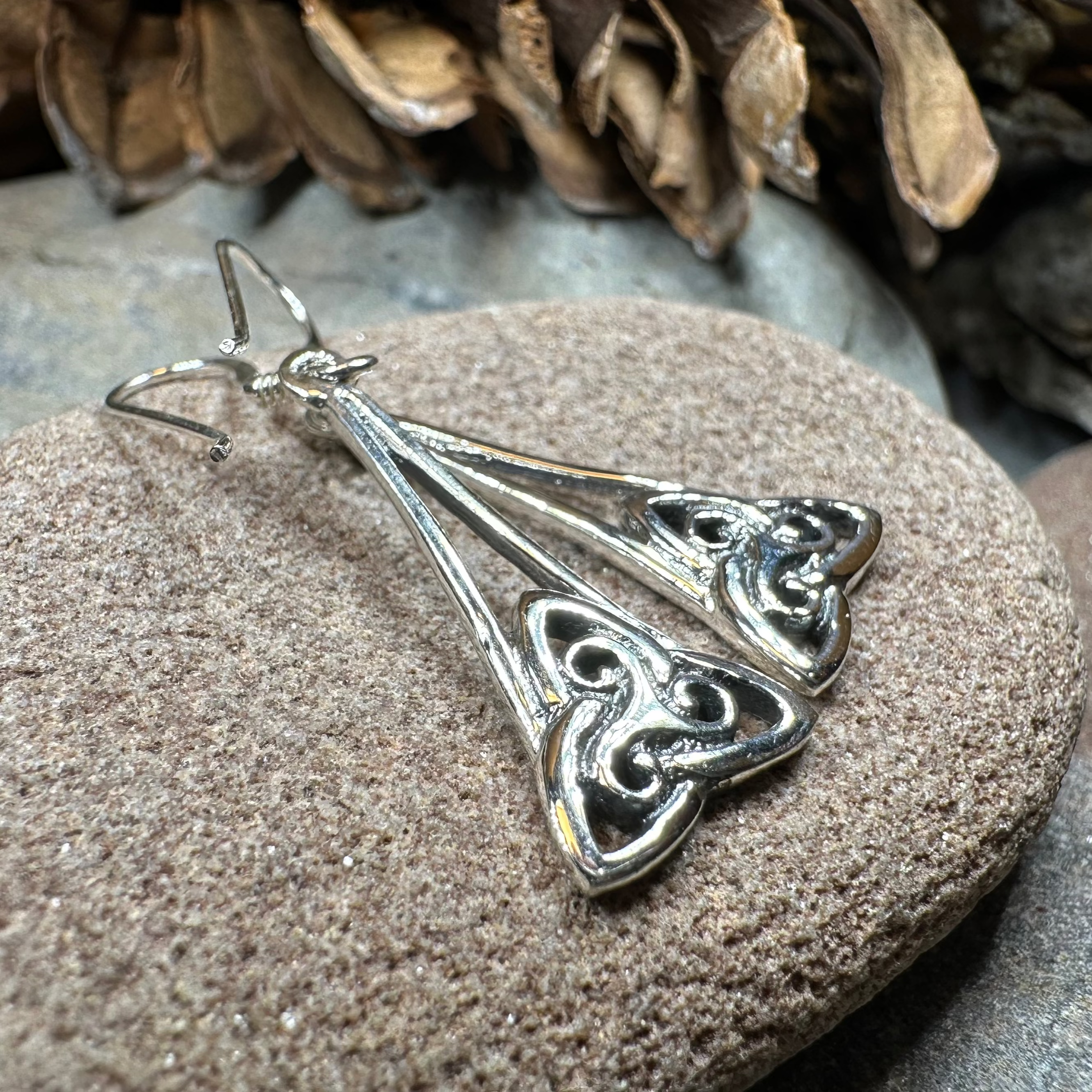 Celtic Knot Earrings for Women - Elegant Irish Design Sterling Silver Dangle Earrings | Perfect for St. Patrick's Day, Weddings & Celtic-Themed Events