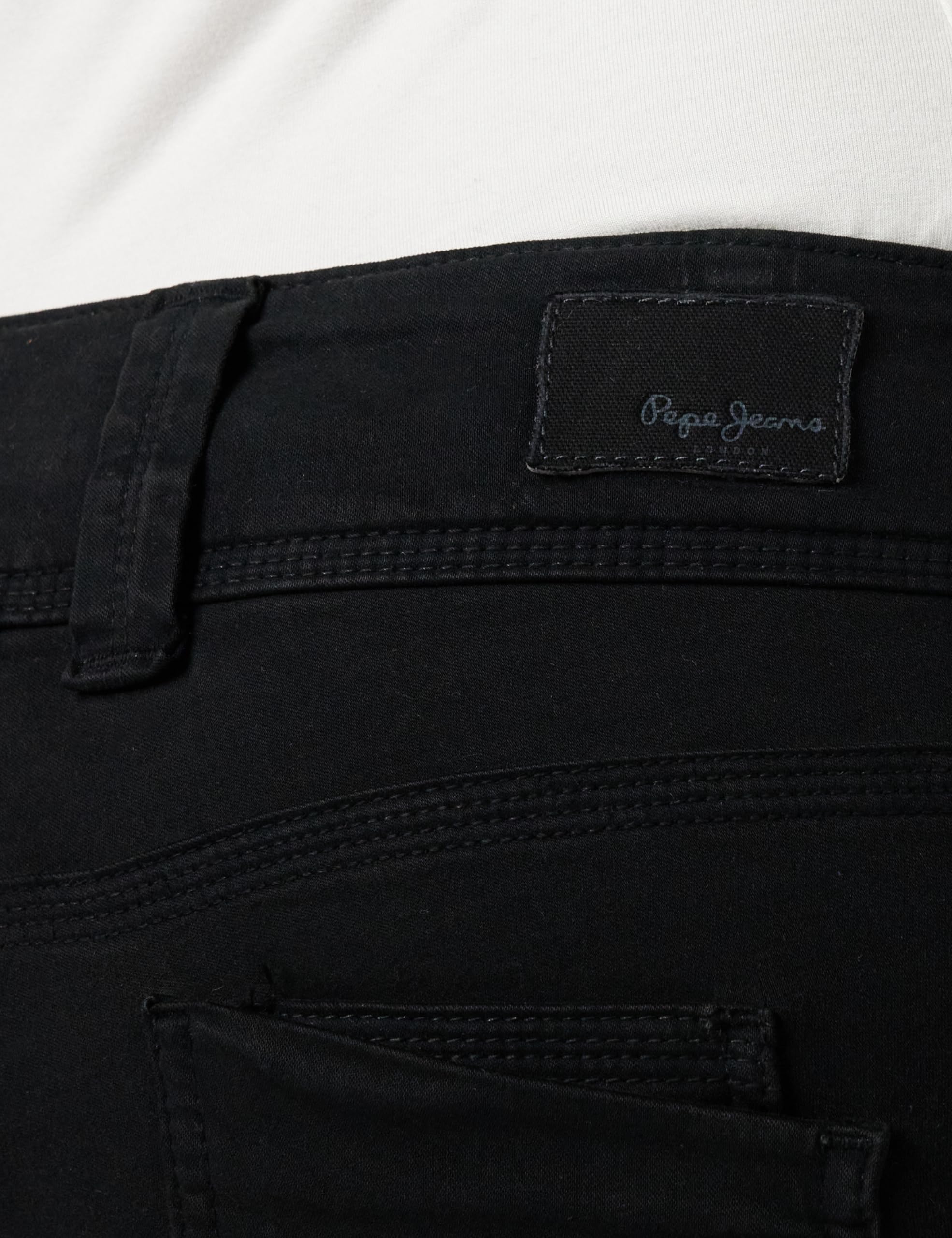 Pepe Jeans Venus Women's Black Stretch Skinny Jeans - High Waist 5-Pocket Pants (Size EU 34/36, US 25/32) - Perfect for Casual Wear, Office & Night Out