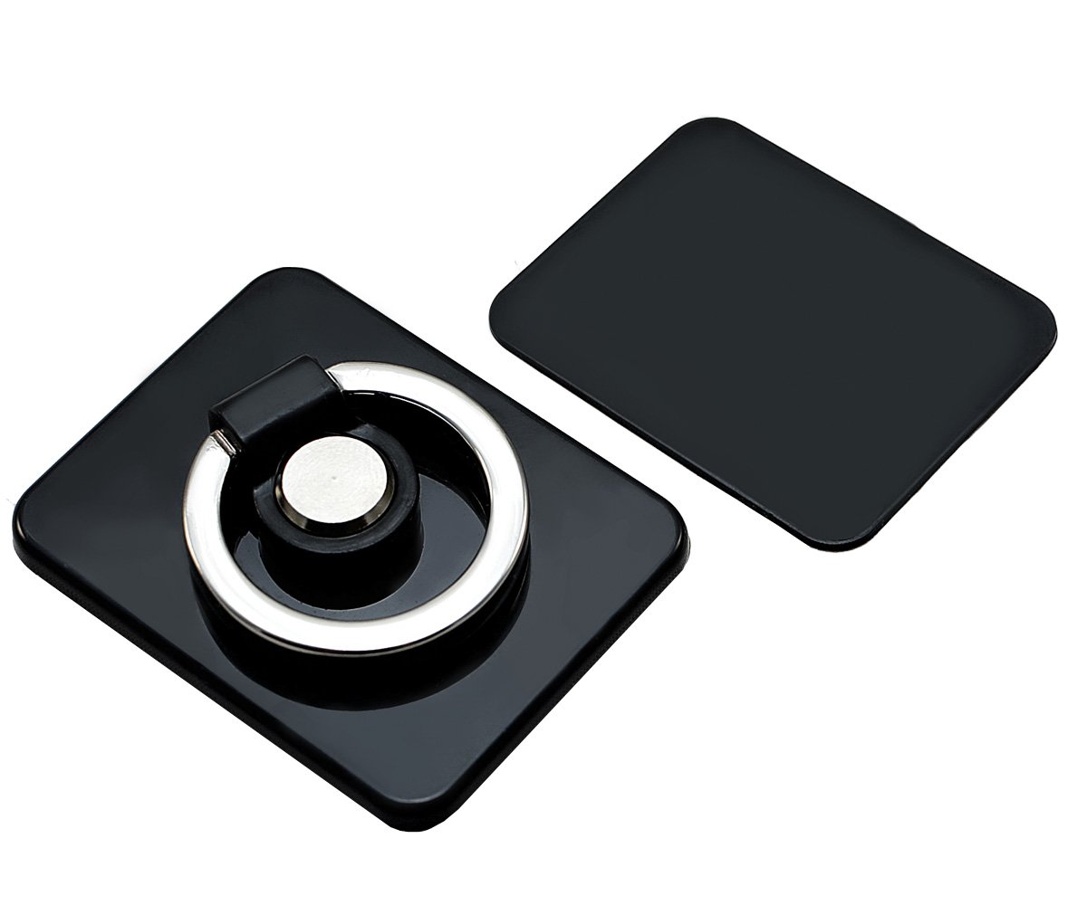 Xcessor Universal Phone Ring Holder - Adhesive Grip Stand for iPhone, Samsung, Tablets (Black) | Perfect for Hands-Free Viewing, Selfies, and Secure Grip While Traveling or Working
