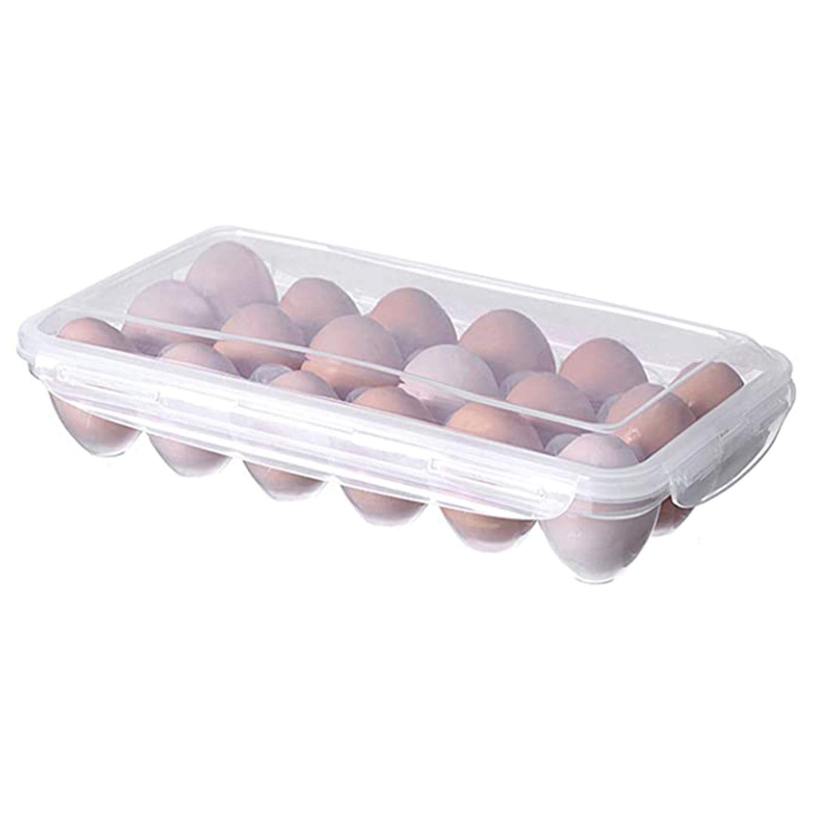 Snack Box Organizer - 3-Tier Refrigerator Storage Container with Crisper Tray | Perfect for Kitchen, Pantry & Office Food Organization