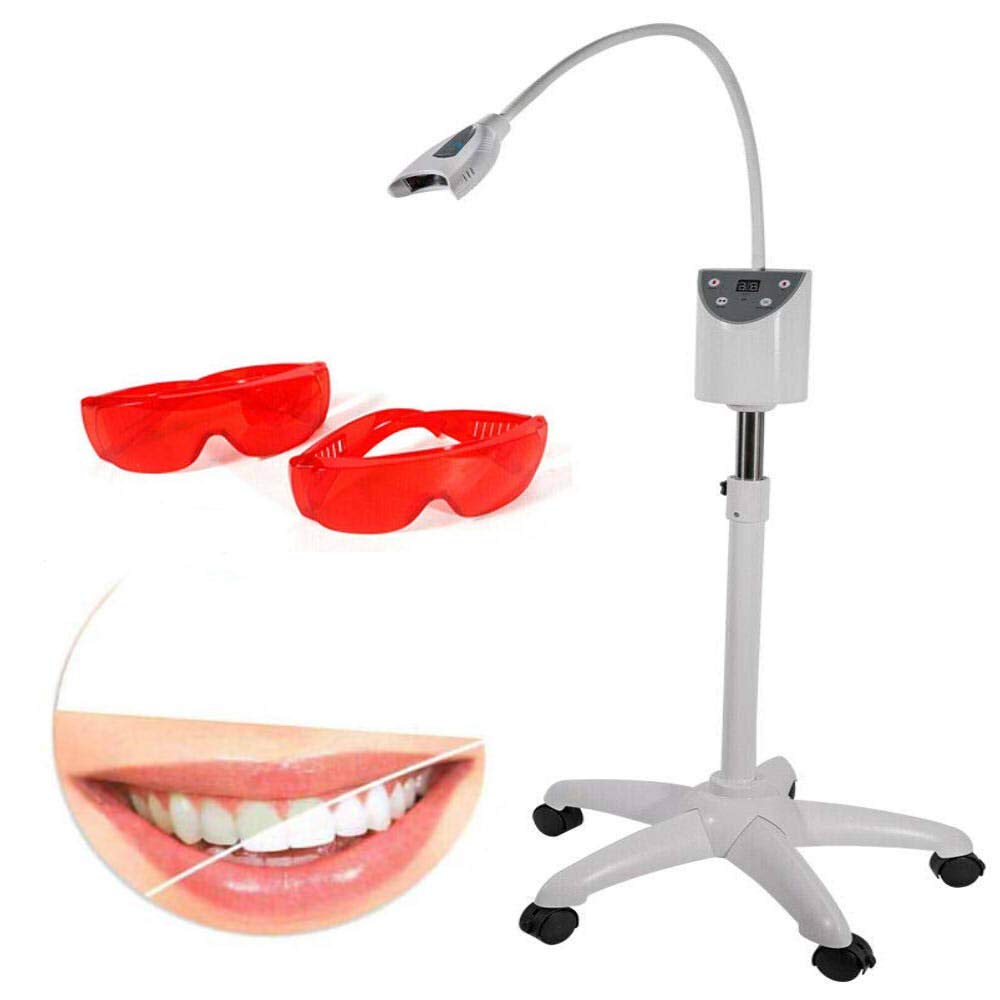 Professional LED Teeth Whitening Machine with Touch Screen - Portable Digital Display for Effective Teeth Bleaching, Accelerates Whitening Process (MD666) - Perfect for Home Use & Dental Office Whitening Treatments