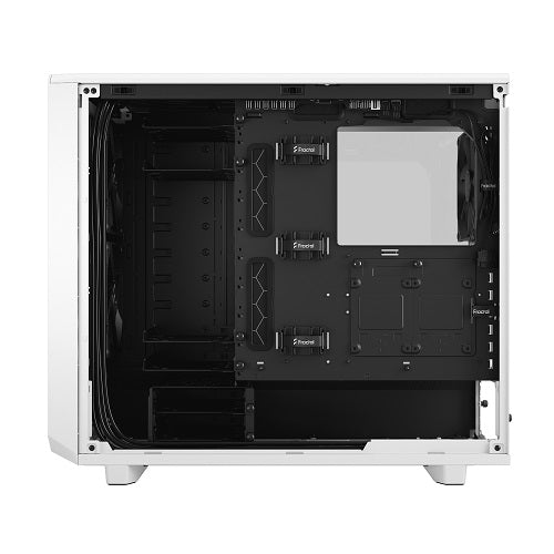 Meshify 2 Clear Tempered Glass E-ATX PC Case - White (Supports up to 285mm GPU) | Premium Gaming Computer Tower for High-End Builds & Custom Water Cooling Rigs