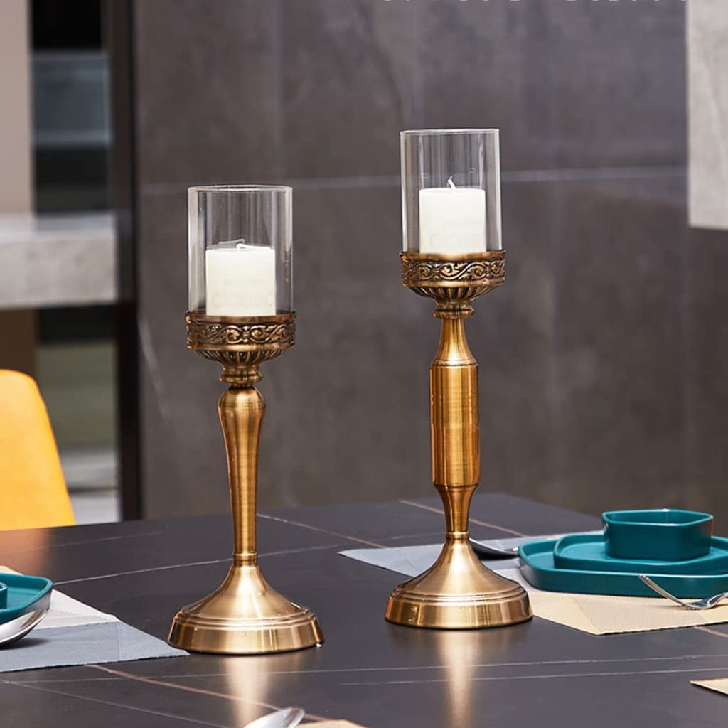 TOMYEUS European-Style Luxury Candle Holder - Elegant Candlestick for Weddings, Romantic Dinners & Home Decor (Size B) | Perfect for Centerpieces, Table Settings & Gift Giving