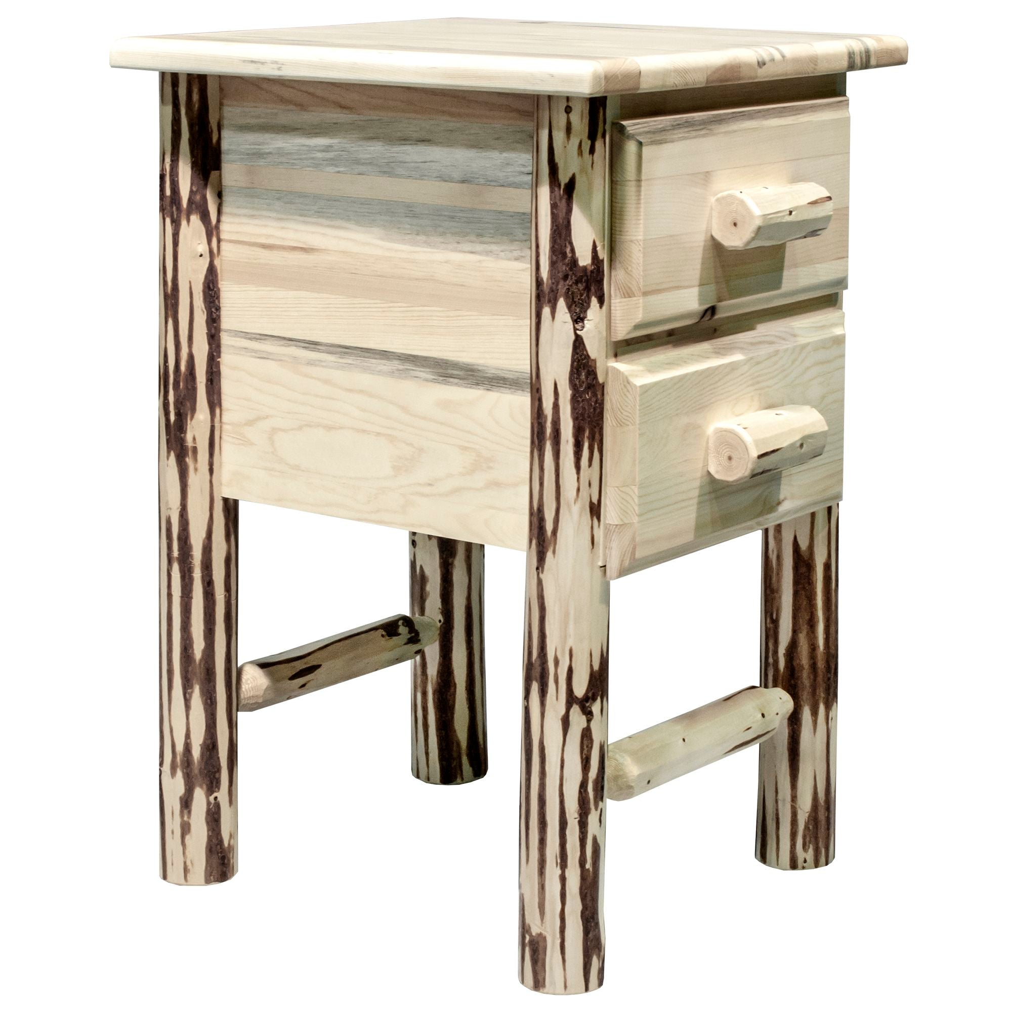 Montana Nightstand with 2 Drawers - Solid Wood Bedside Table for Bedroom, Modern Storage Cabinet with Soft-Close Drawers - Perfect for Small Spaces, Guest Rooms & Apartment Living