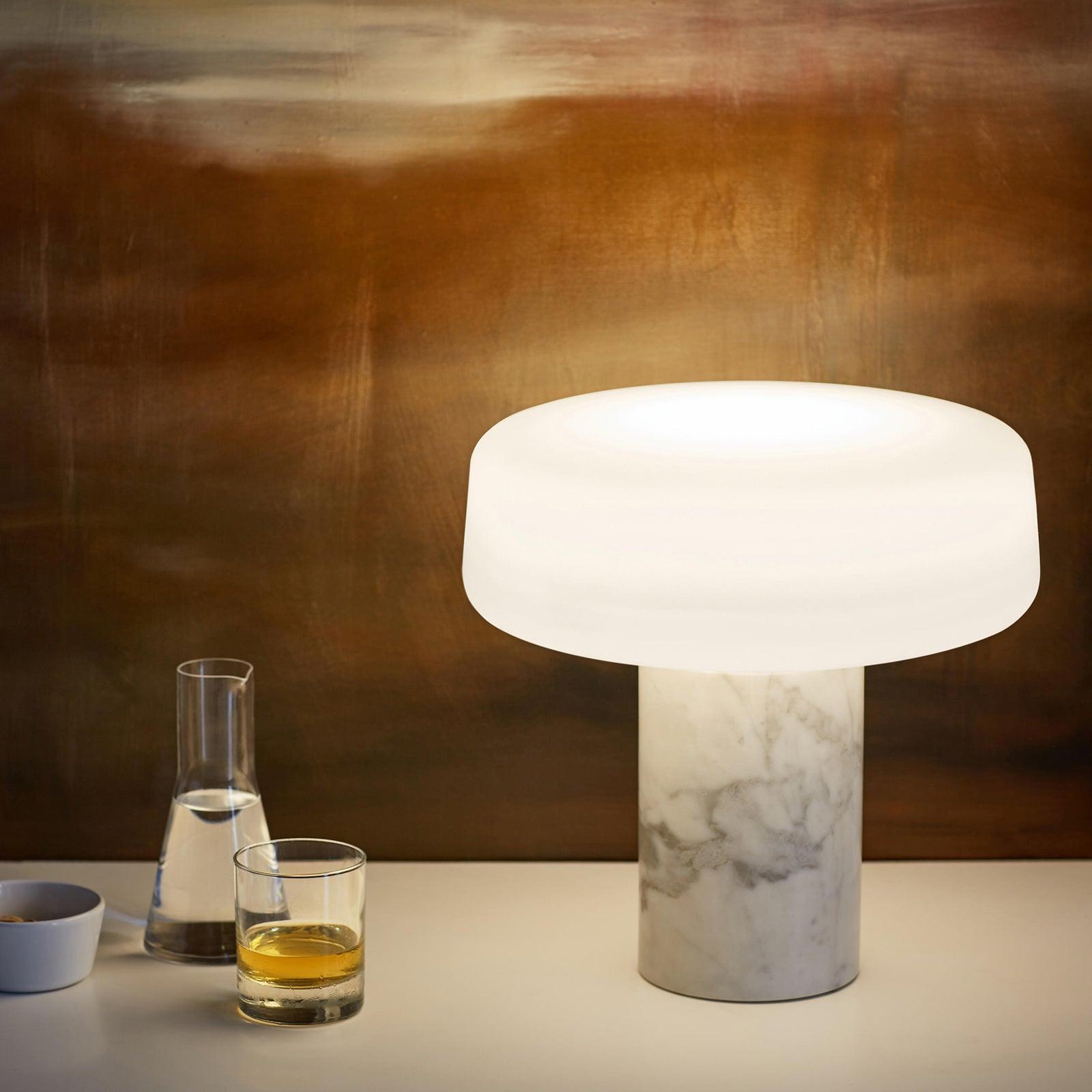 Modern Solid Wood Table Lamp - Warm White LED Light for Living Room, Bedroom, or Office Desk - Perfect for Reading, Working, and Creating Cozy Ambiance