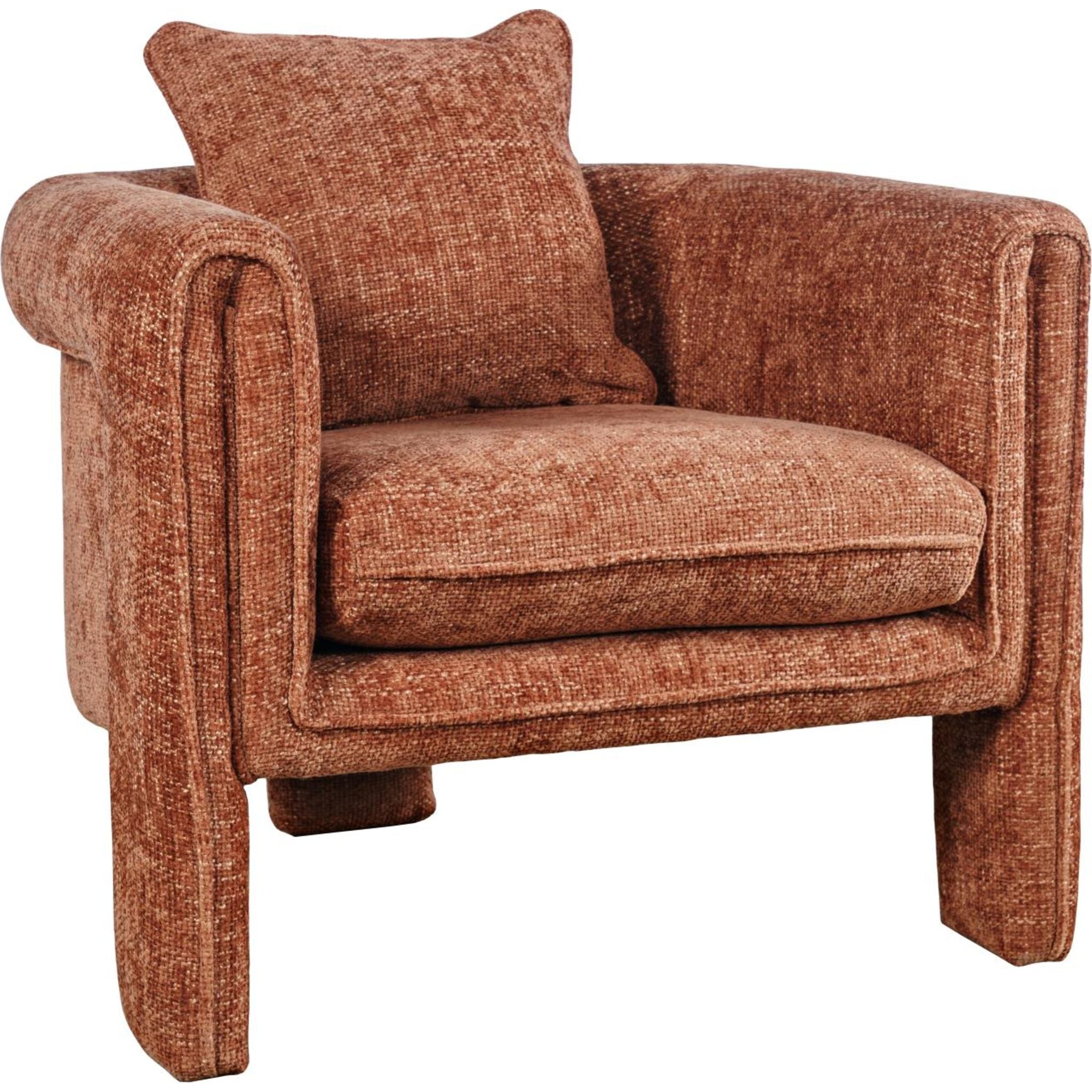 Adley Accent Chair - Modern Upholstered Living Room Chair with Solid Wood Legs | Perfect for Home Office, Bedroom, or Reading Nook