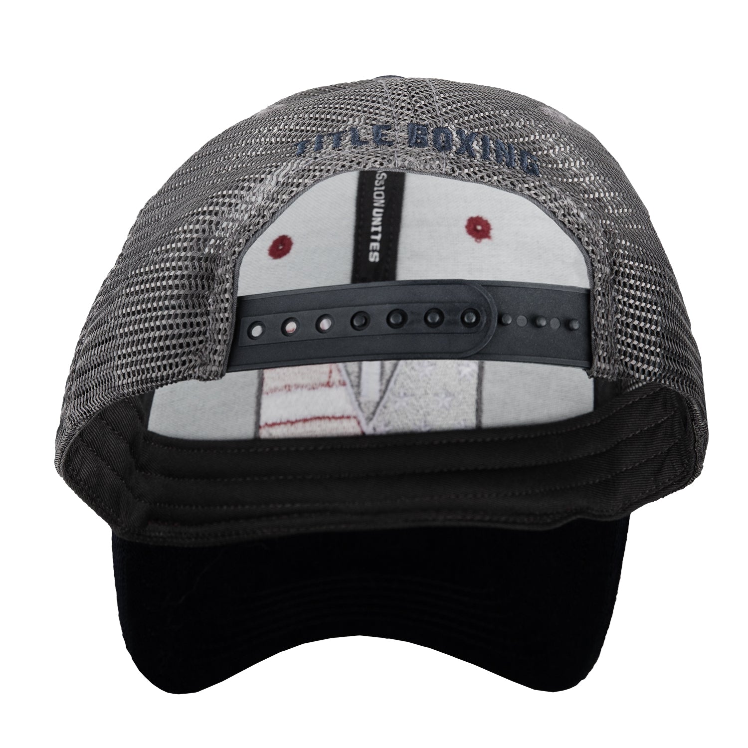 TITLE Boxing Snapback Cap - Mesh & S&S Patch Adjustable Hat for Men & Women - Perfect for Training, Gym, and Streetwear Fashion