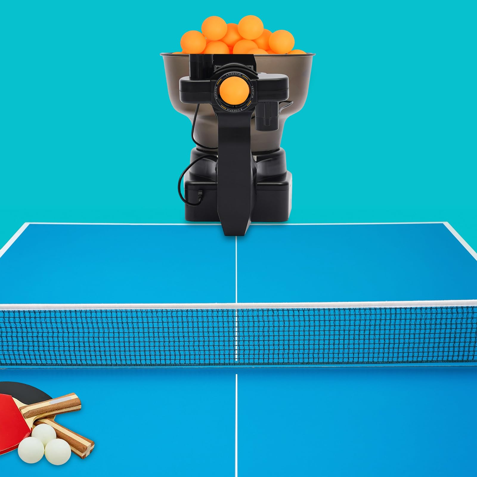 Best Automatic Table Tennis Robot - Portable Ping Pong Ball Machine with 110-Ball Capacity | Perfect for Home Practice & Training Sessions