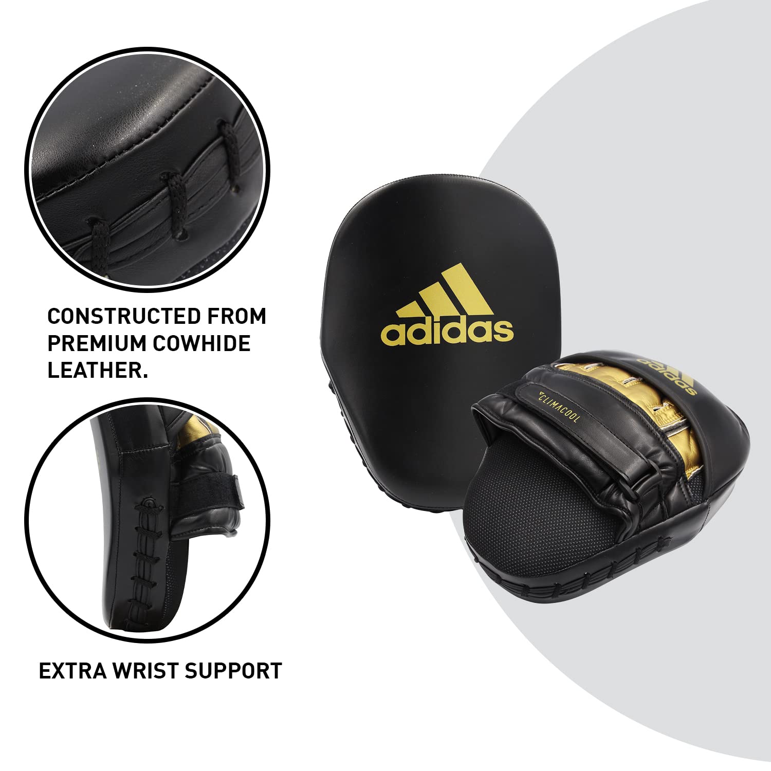 Adidas Boxing & Training Bundle - Hybrid 80 Boxing Gloves, Focus Mitts, Hand Wraps & Jump Rope for Men & Women | Perfect for Boxing Training, MMA, Fitness Workouts & Home Gym Use