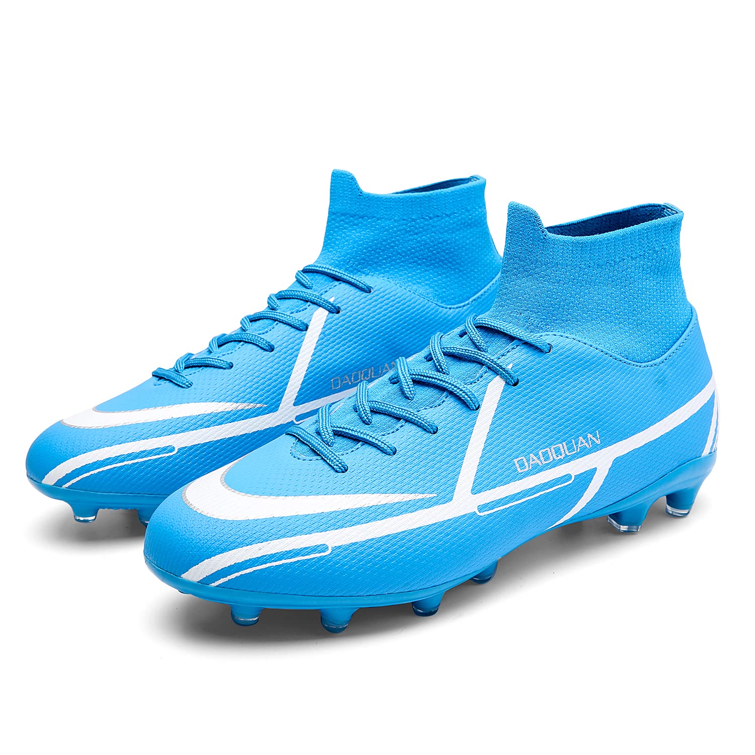 WANEMIL Unisex Adults & Youth TF/FG Soccer Cleats - Lightweight Football Shoes for Competition & Training - Indoor & Outdoor Turf Soccer Cleats for Men, Women & Kids - Perfect for Matches, Practice & Casual Play