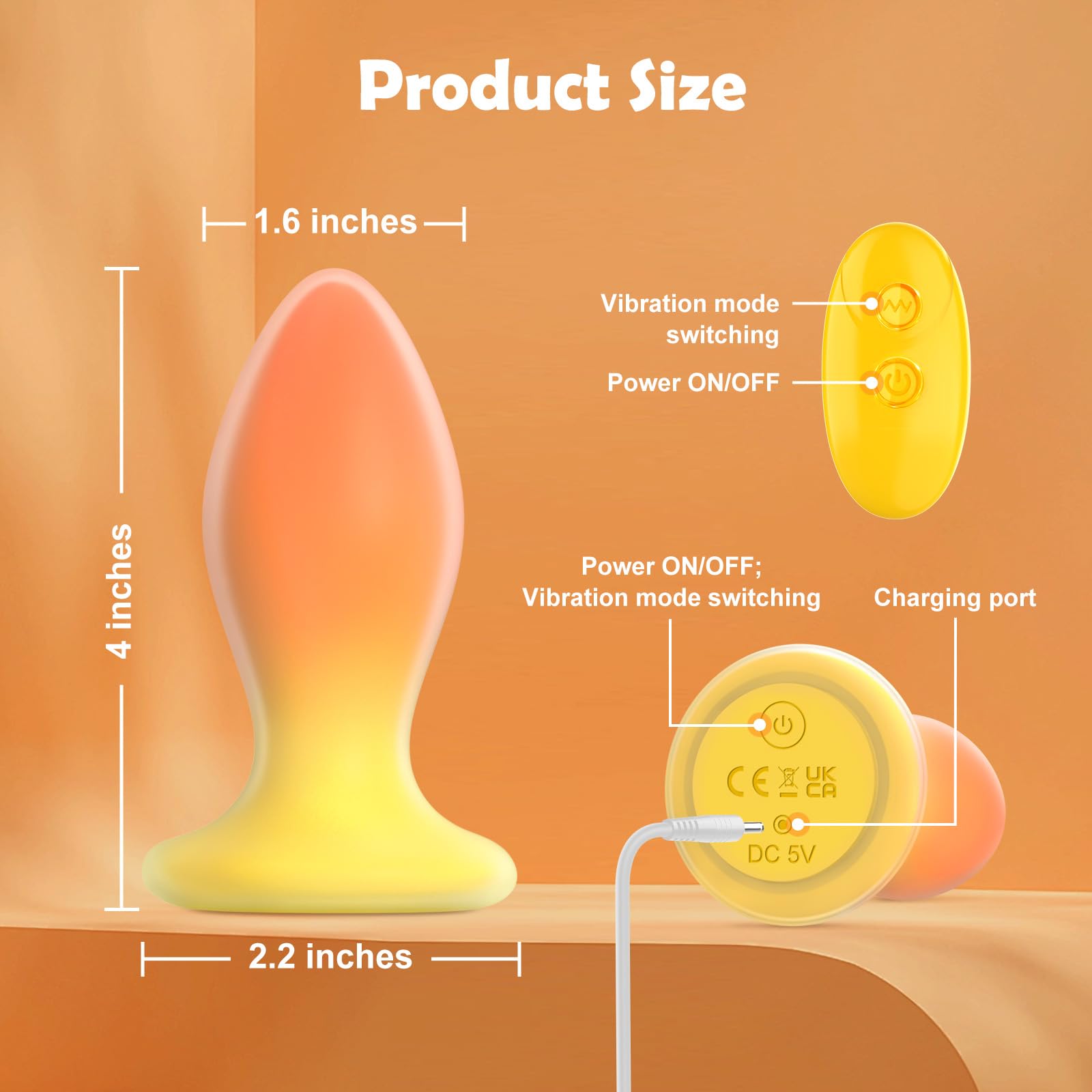Remote Control Anal Vibrator Plug with 10 Vibration Modes - Silicone Butt Plug for Women & Men, Couples Play, Beginner to Advanced Anal Training - Perfect for Solo Play, Couples Fun & BDSM Exploration