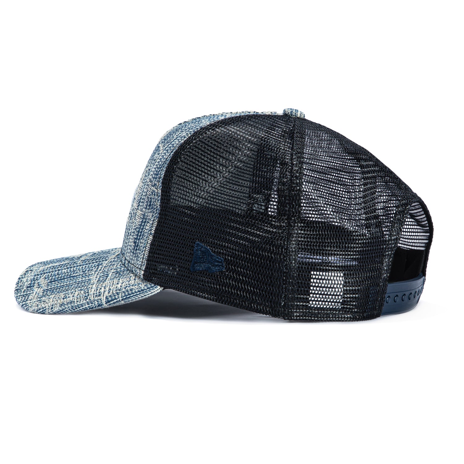 New Era 9Forty A-Frame Arizona Diamondbacks Snapback Trucker Hat - Denim Navy Blue | MLB Baseball Cap for Men & Women | Game Day, Casual Wear, Sports Fan Gift
