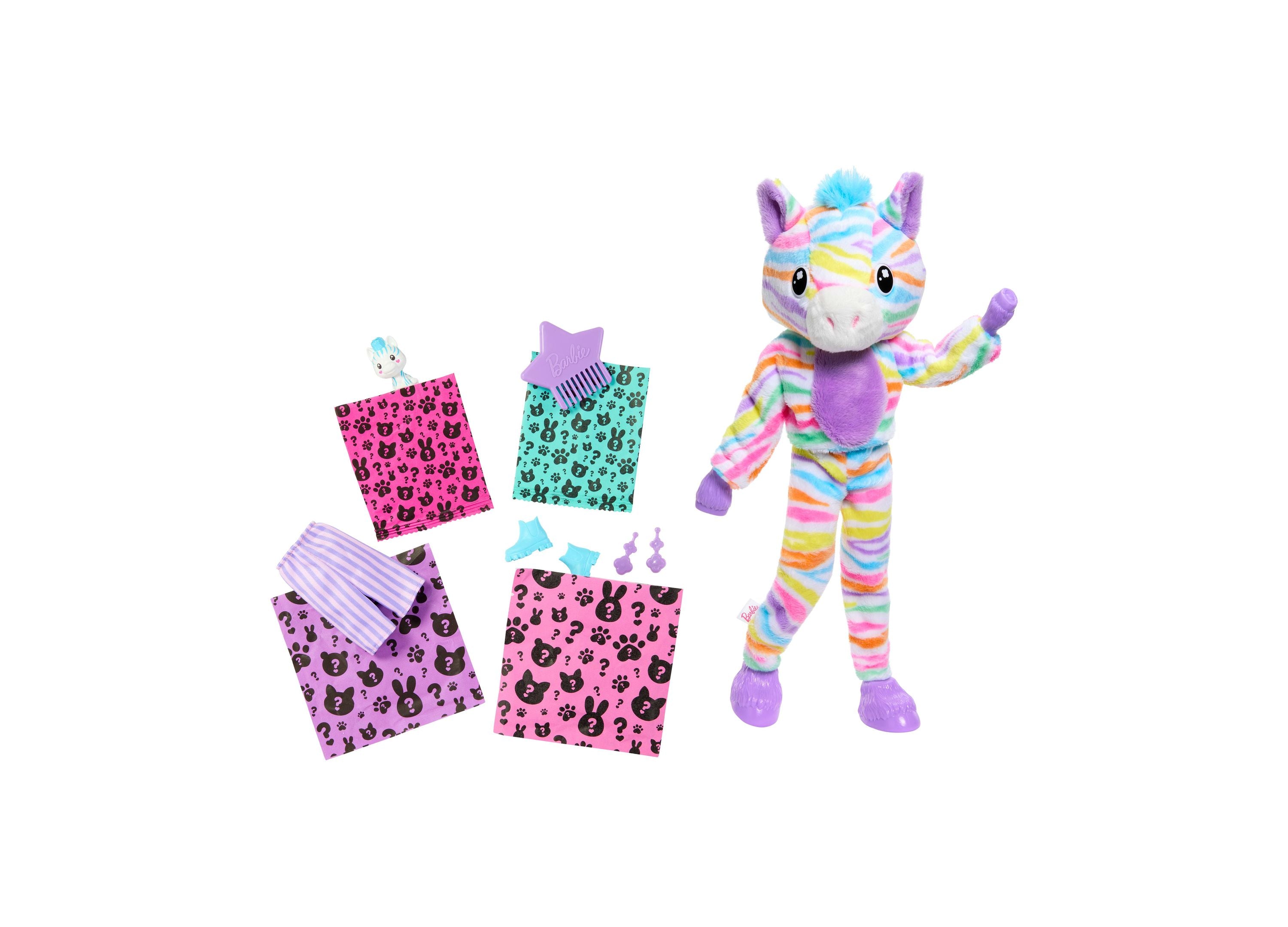 Barbie Cutie Reveal Zebra Doll with 10 Surprises - Color Dream Series | Perfect Gift for Kids Birthday & Christmas | Fun Unboxing Experience & Collectible Toy for Girls 3-8 Years Old