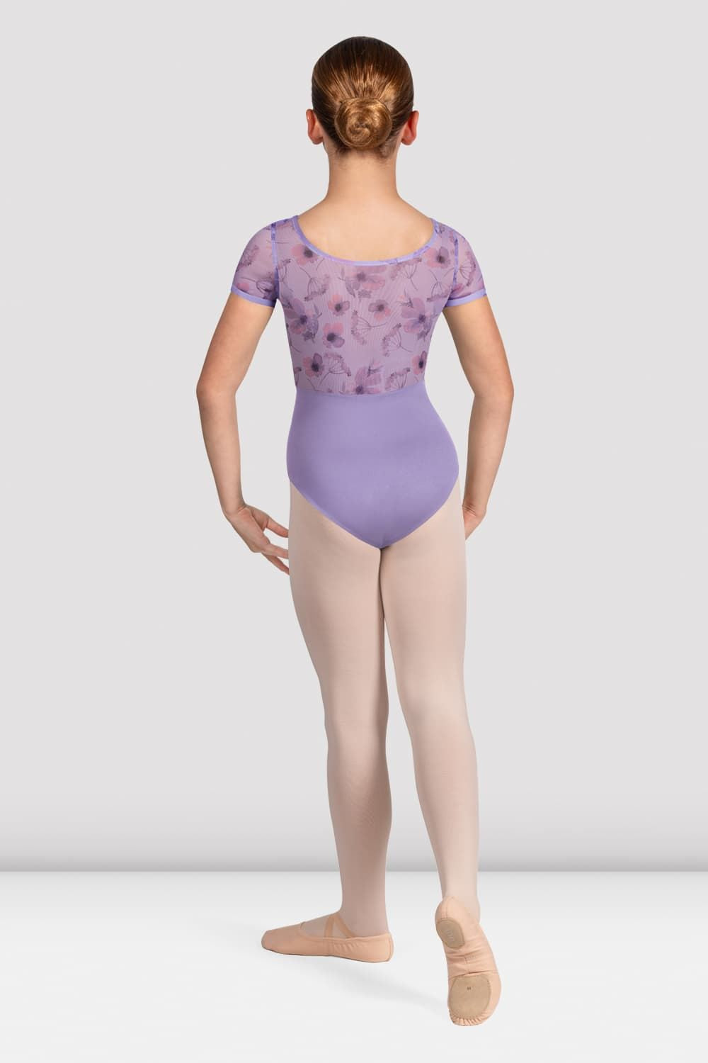 Girls Floral Cap Sleeve Leotard - Ballet Dancewear for Toddlers & Kids - Perfect for Ballet Class, Recital & Performance