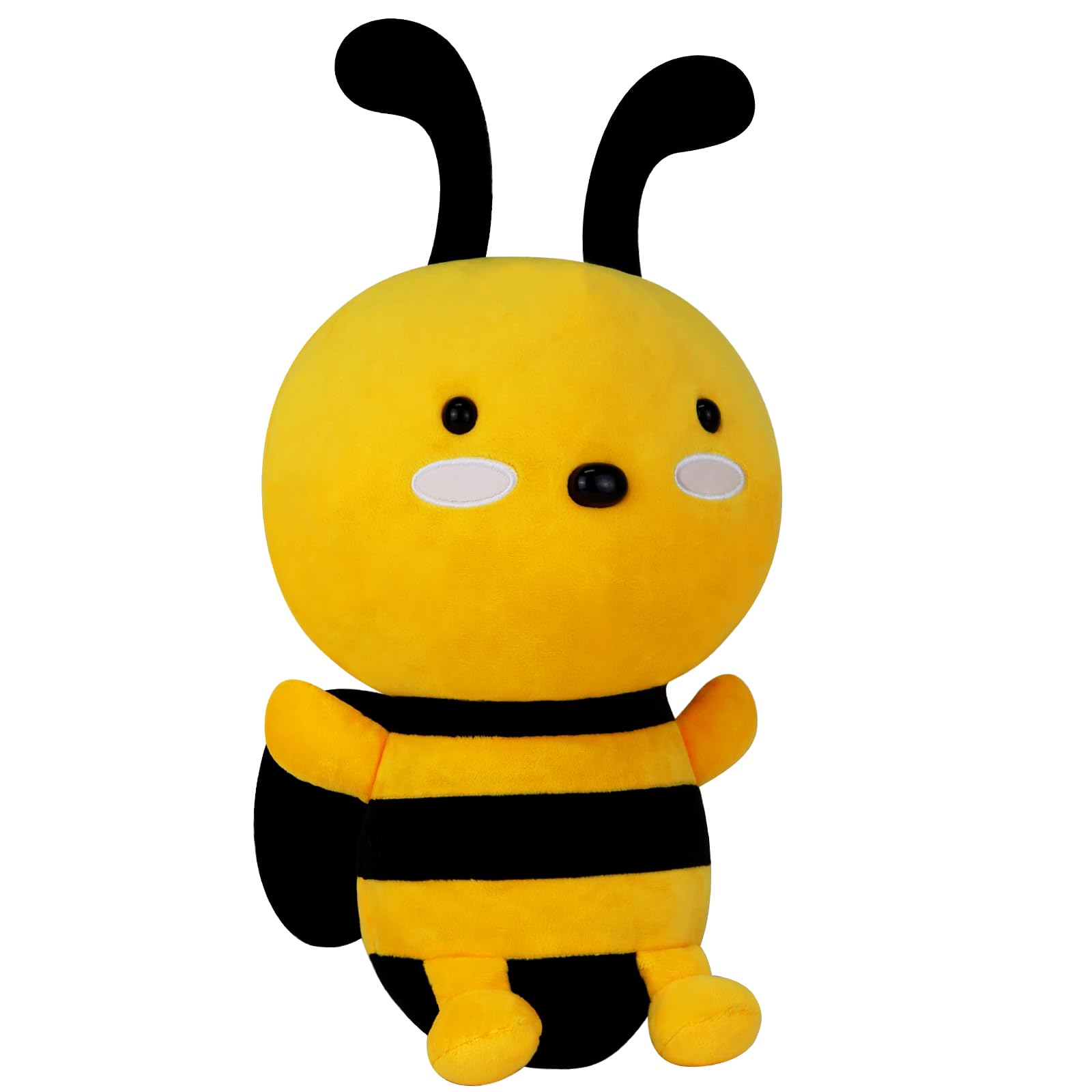 Cute Kawaii Honeybee Plush Toy - Soft Stuffed Animal Gift for Kids, Girlfriend & Valentine's Day | Birthday Present, Nursery Decor, Bedroom Cuddler