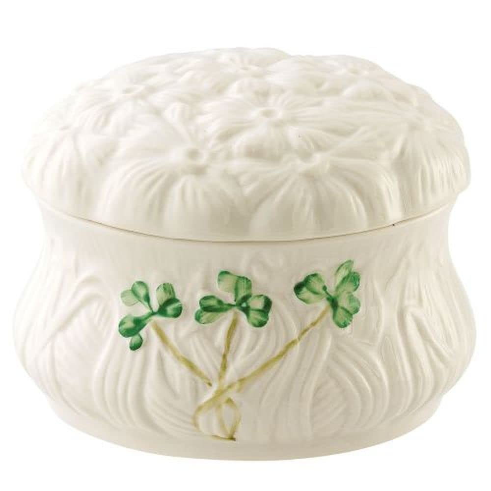 Belleek 1936 Daisy Trinket Box - Vintage Porcelain Jewelry Storage for Rings, Earrings & Keepsakes - Perfect for Home Decor, Gift Giving & Collectors