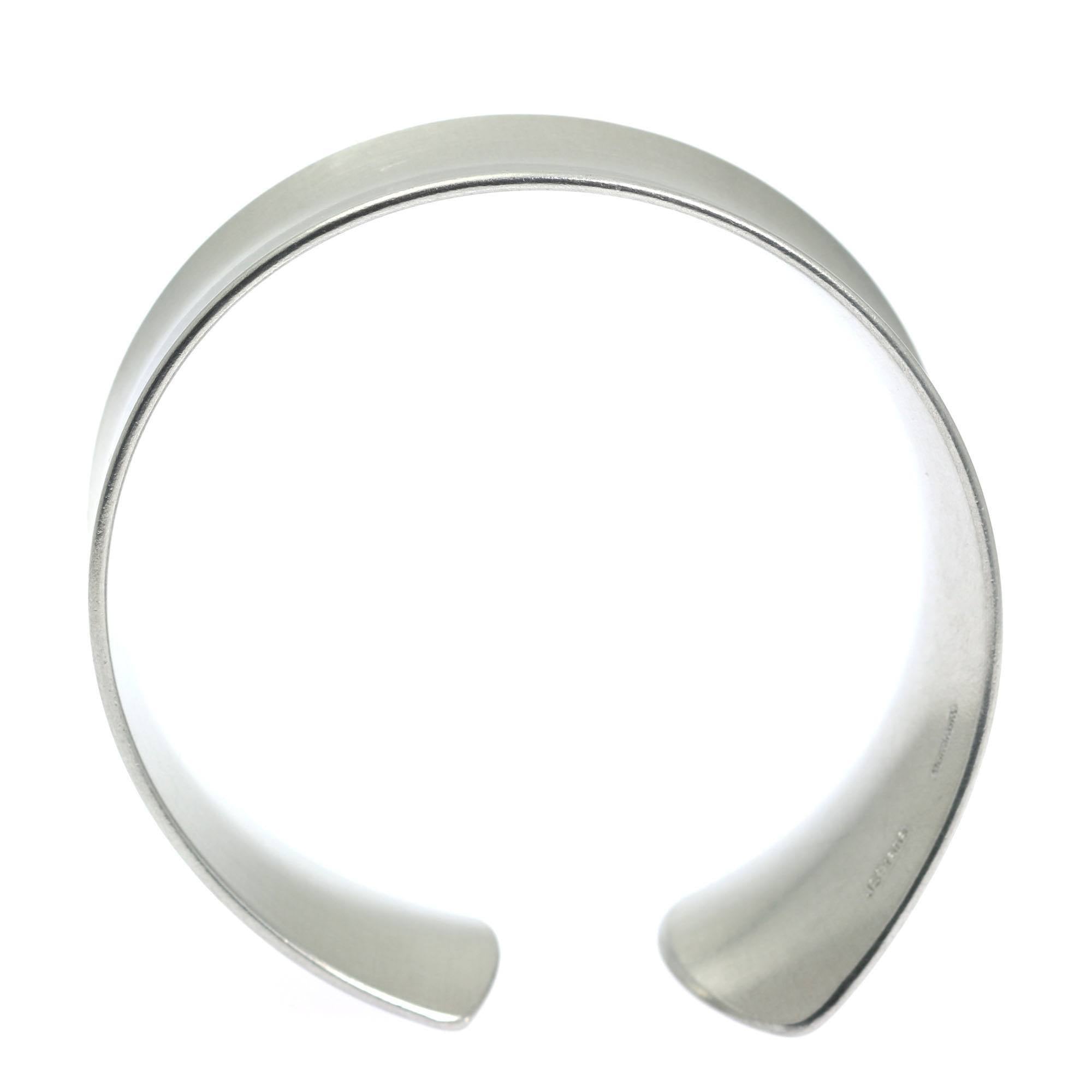 Elegant Tapered Brushed Anticlastic Aluminum Bangle Bracelet for Women - Minimalist Jewelry for Everyday Wear, Office & Special Occasions