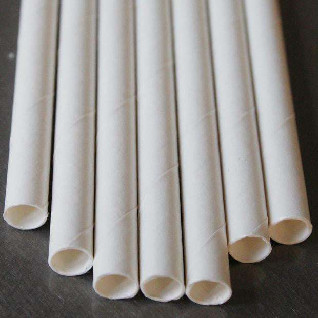 1000 Pack Biodegradable White Paper Drinking Straws - Eco-Friendly Disposable Straws for Birthday Parties, Events, Bistro, Bar, Cafe & Takeaway - Perfect for Smoothies, Cocktails & Cold Beverages