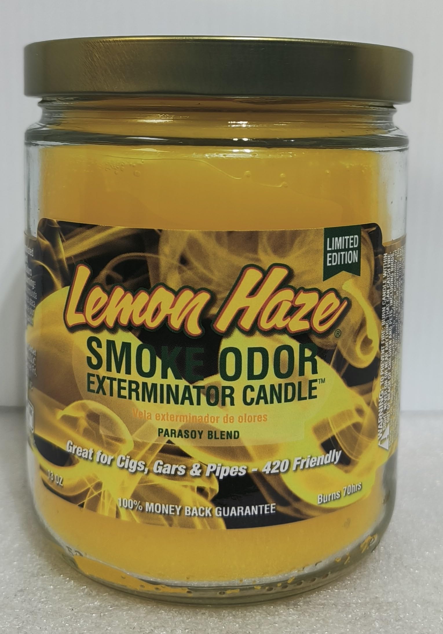 Smoke Odor Eliminator Candles - 13oz Jar Set of 8 Assorted Scents (Orange Lemon, Kiwi Strawberry, Potpaya, Lemon Haze, Apple Orchard, Blueberry Dream, Pineapple Coconut, Pumpkin Spice) - Perfect for Home, Office & Car Air Freshening