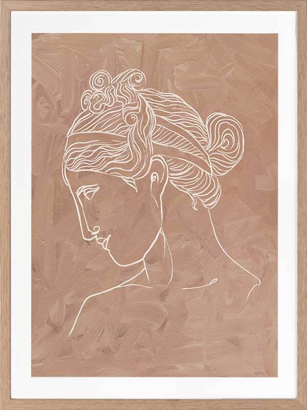 Athena Framed Wall Art Print - Greek Goddess Decor for Home, Office & Gifts | Premium Canvas Painting for Living Room, Bedroom & Study