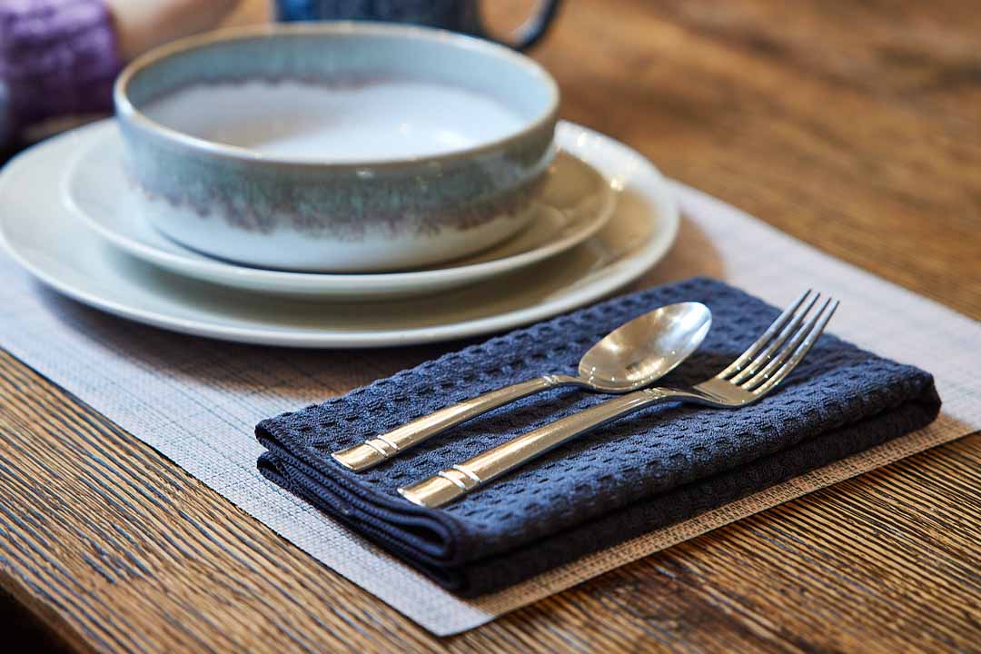Premium Cotton Linen Dinner Napkins Set - 12-Piece Elegant Cloth Napkins for Formal Dining, Parties & Holiday Gatherings - Soft & Absorbent Washable Fabric Napkins for Table Setting & Home Decor