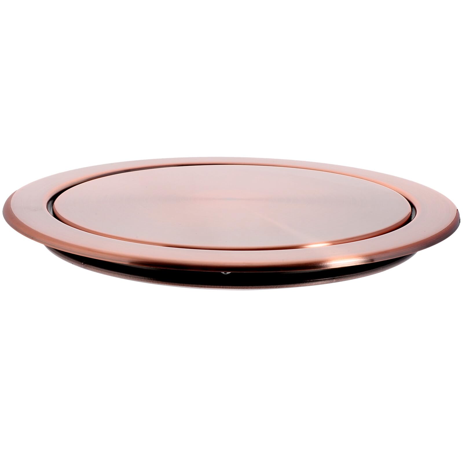 Stainless Steel Recessed Trash Can Lid - Round Countertop Garbage Cover for Bathroom & Kitchen Sink (Perfect for Modern Home, Office, and Commercial Spaces)