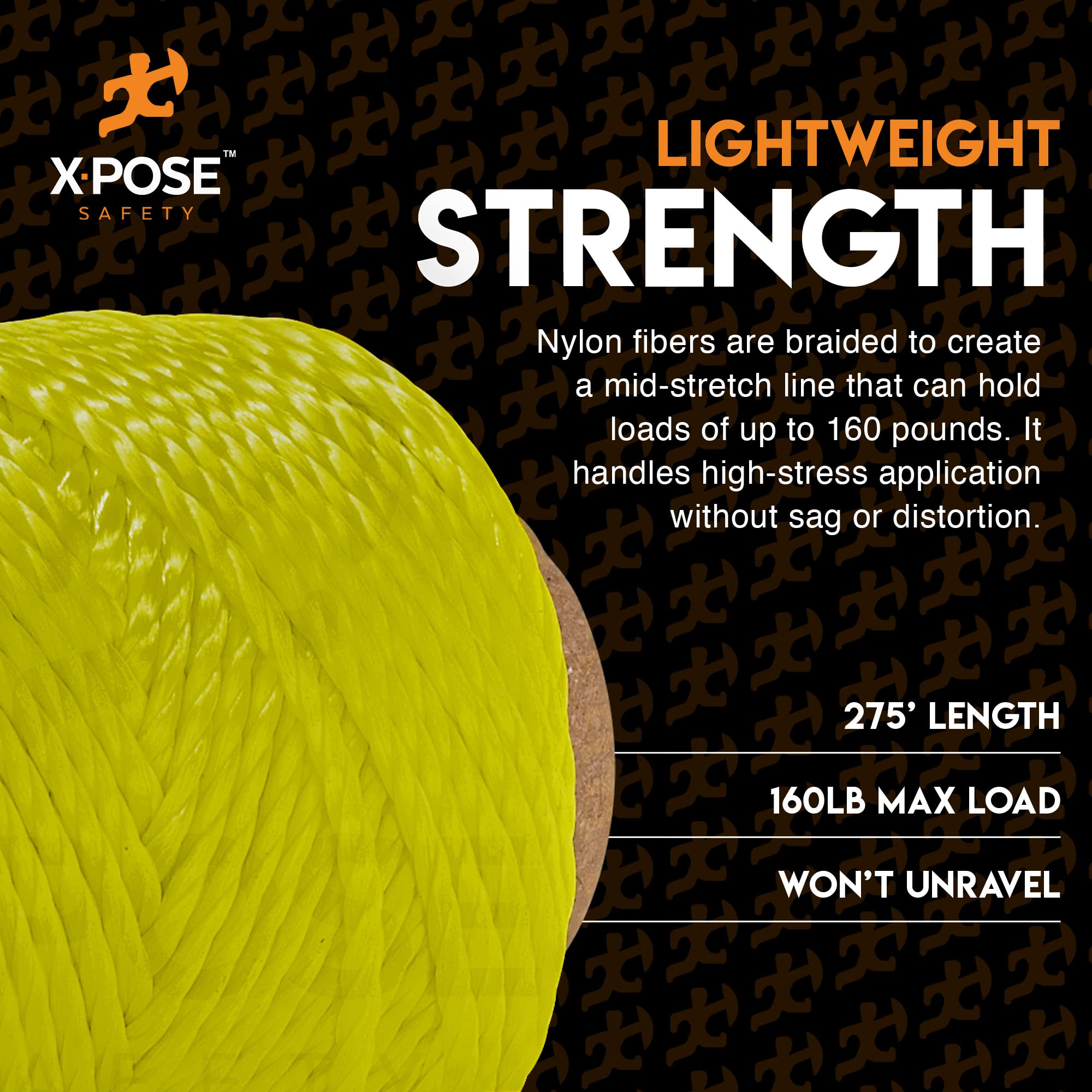 Durable 275' Nylon Twine String - Strong Synthetic Rope for Crafts, Camping, Gardening, Fishing & Marine Use - Ideal for Line Leveling, Trot Lines, Decoy Setup & Property Marking - Indoor/Outdoor Construction & DIY Projects (Green)