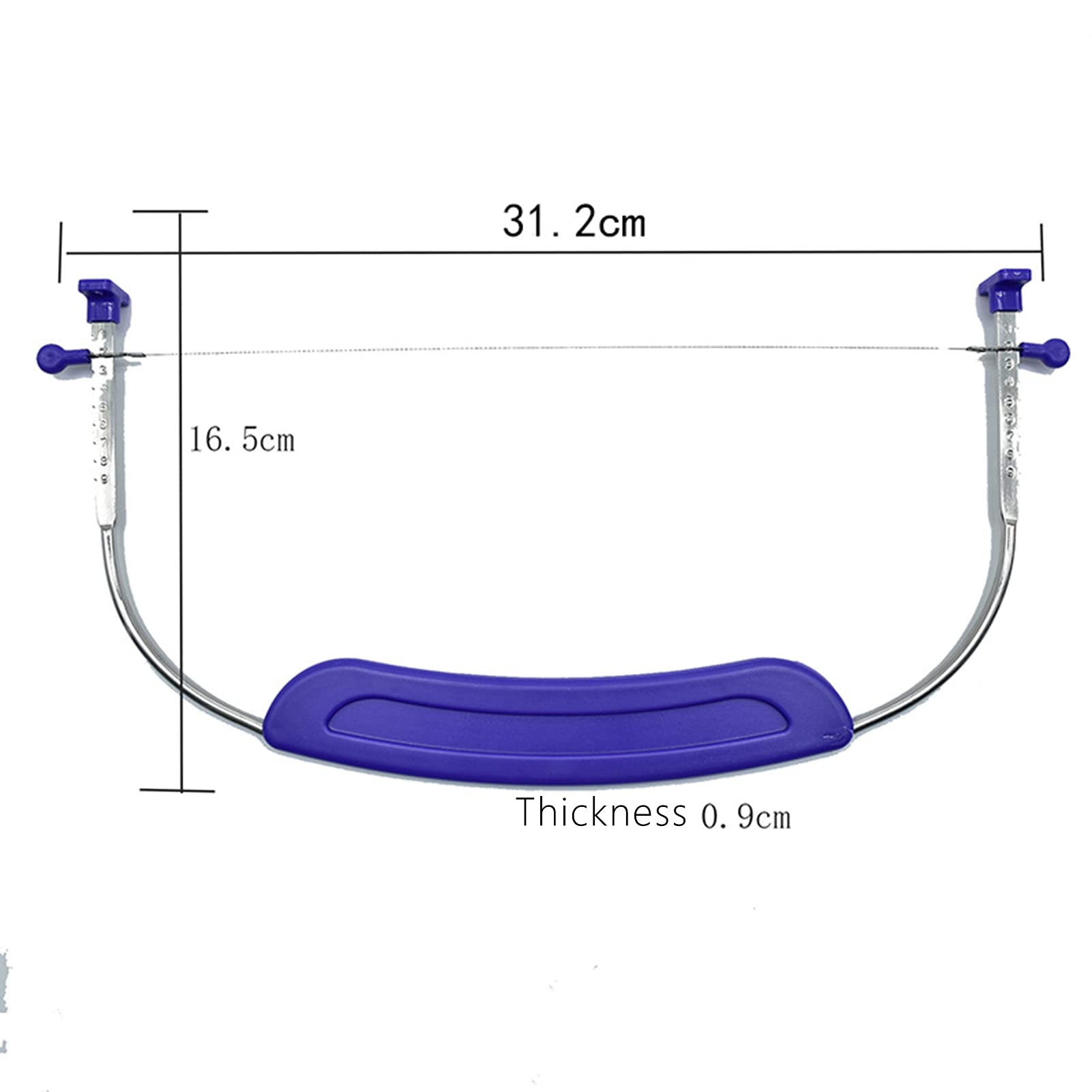 Stainless Steel Cake Leveler & Slicer - Professional Cake Cutter with Anti-Slip Handle for Even Layers - Perfect for Baking, Cake Decorating, and Pastry Making - Ideal for Home Bakers and Professional Bakeries