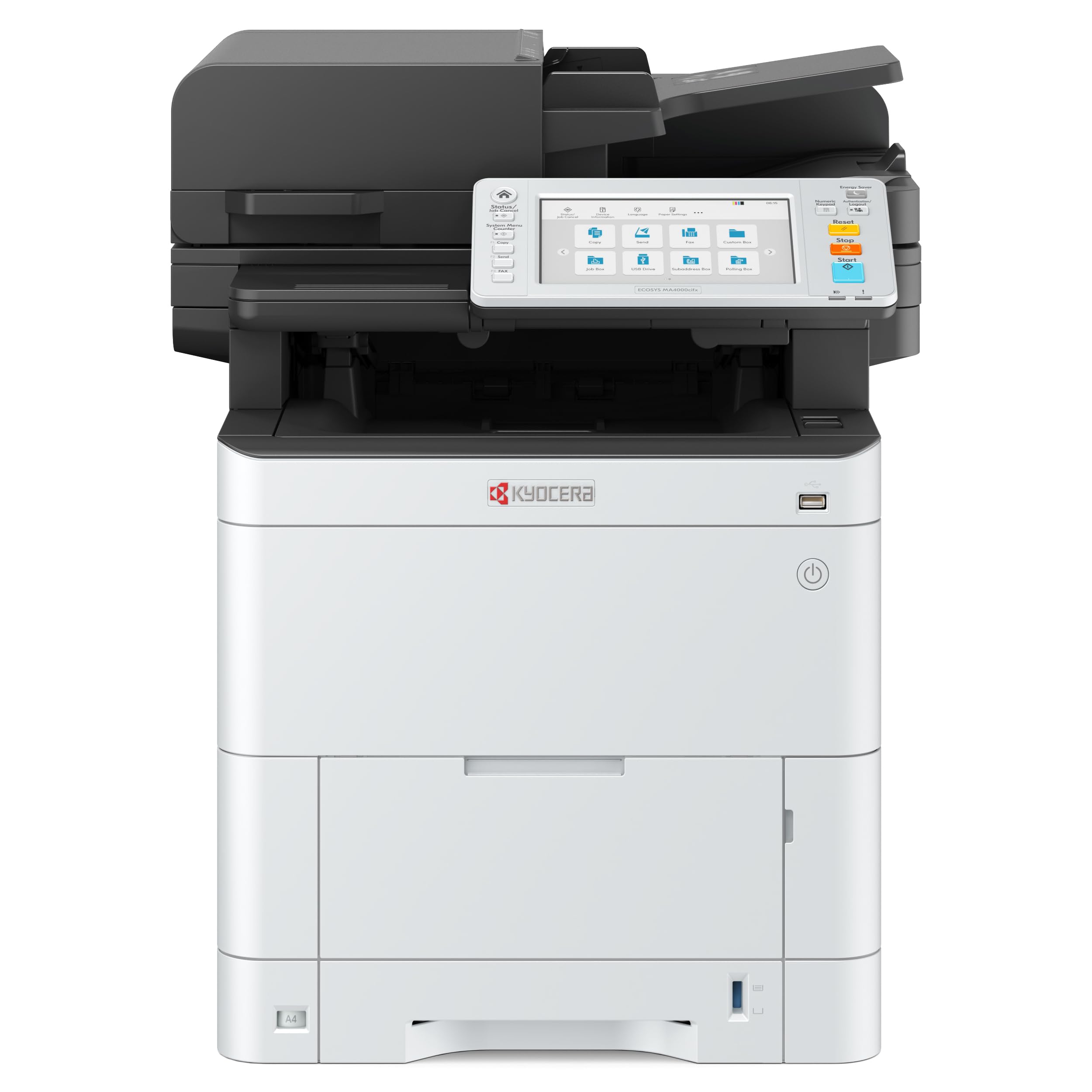 KYOCERA ECOSYS MA4000cifx All-in-One Color Laser Printer - Print, Copy, Scan, Fax | 42 ppm, 1200 dpi | Gigabit Ethernet, HyPAS | 7