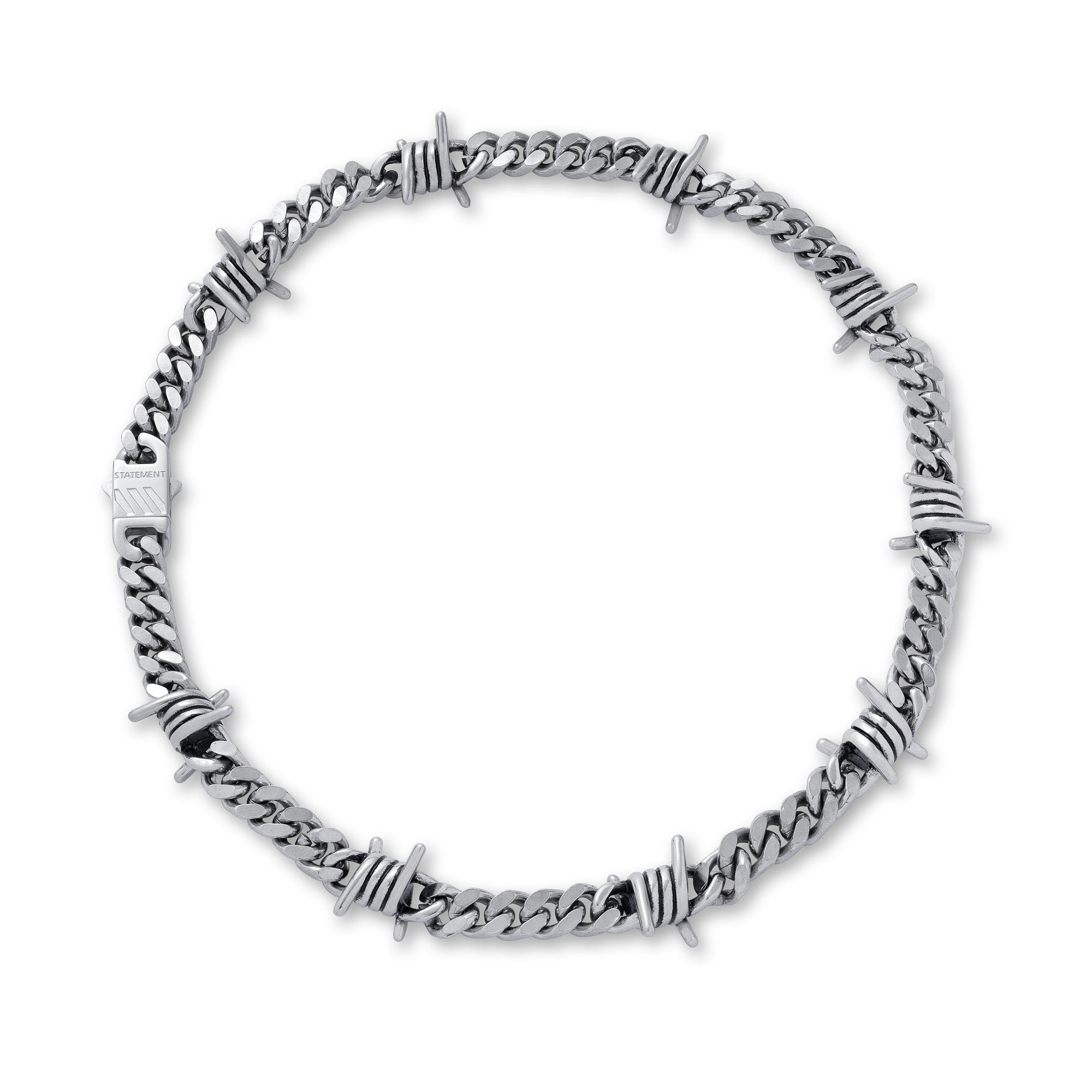 9mm Barbed Wire Cuban Chain for Men - Stainless Steel Hip Hop Jewelry - Perfect for Necklaces, Bracelets & Streetwear Fashion