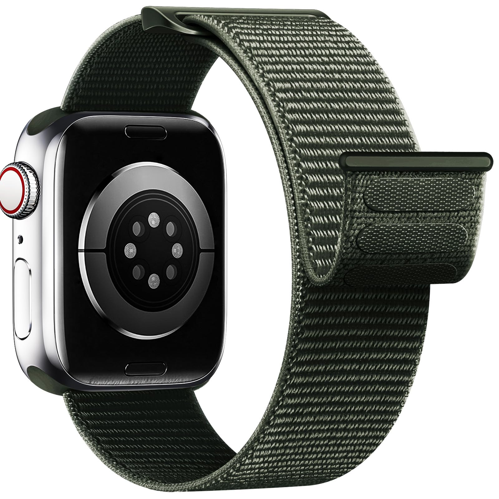 Yoohoo Soft Nylon Replacement Watch Band Compatible with Apple Watch 38mm 40mm 41mm 42mm (Series 10/9/8/7/6/5/4/3/2/1/SE) - Breathable Lightweight Strap for Men & Women - Perfect for Workouts, Running & Daily Wear