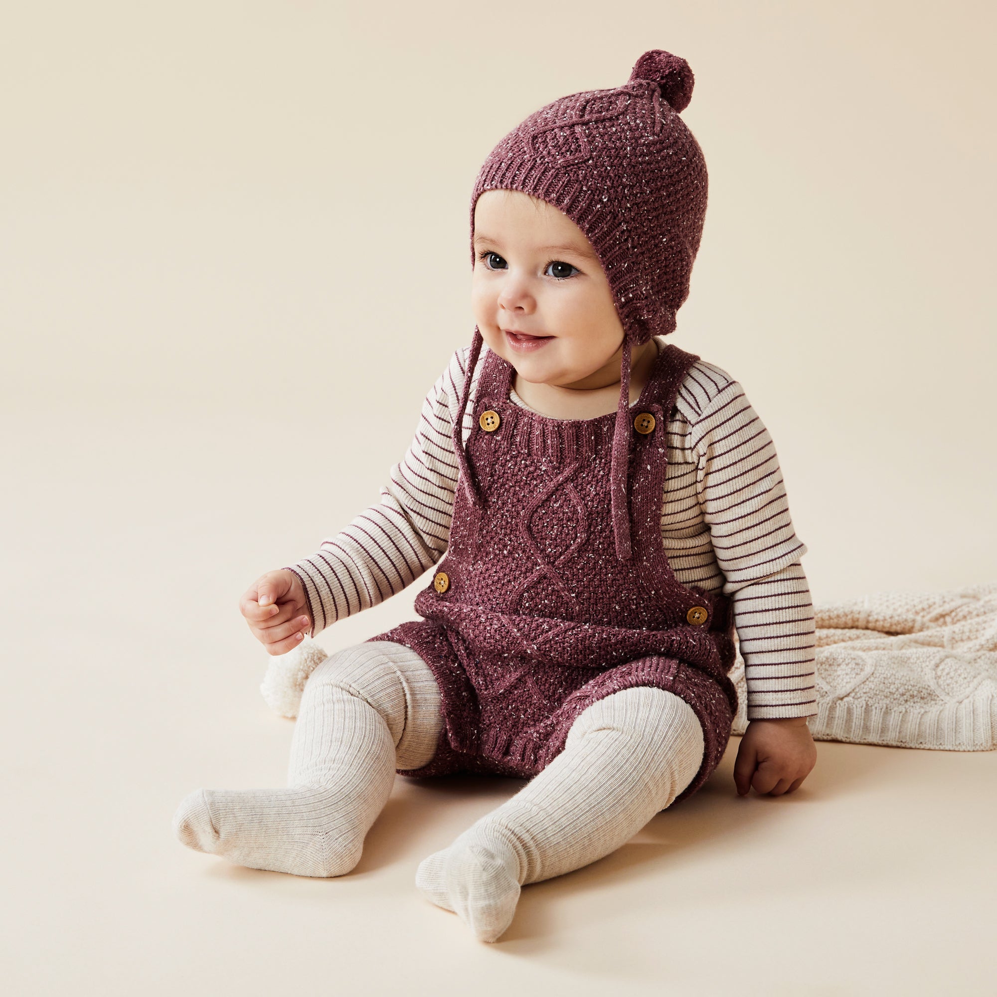 Cozy Knitted Cable Bonnet for Women - Winter Warm Beanie Hat with Stylish Cable Knit Design - Perfect for Cold Weather, Outdoor Activities, and Fashion Accessories