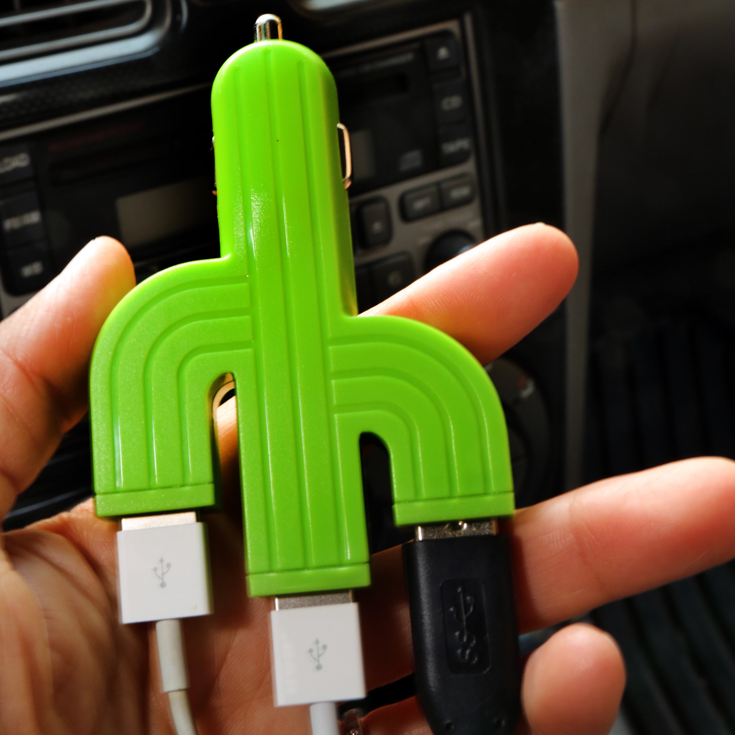 Fast Charging USB C Car Charger Adapter - Dual Port 12V/24V Compatible for iPhone 15/14/13, Samsung Galaxy, iPad & More - Perfect for Road Trips & Daily Commute