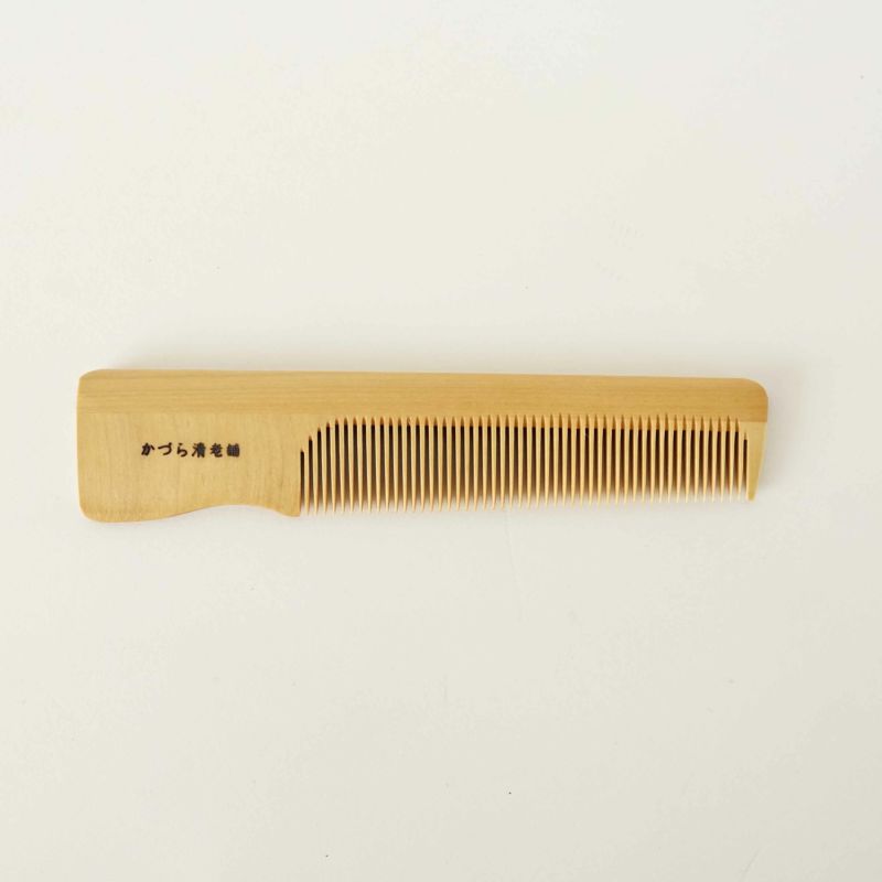 Handmade Kyoto Japanese Akane Madder Wood Comb with Chirimen Crepe Fabric Case - Traditional Hair Accessory for Women, Bridal, Cosplay & Kimono Styling