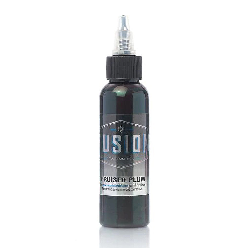 Bruised Plum Fusion Tattoo Ink - 1oz Professional Tattoo Ink for Artists - Perfect for Realism, Watercolor & Fine Line Tattoos