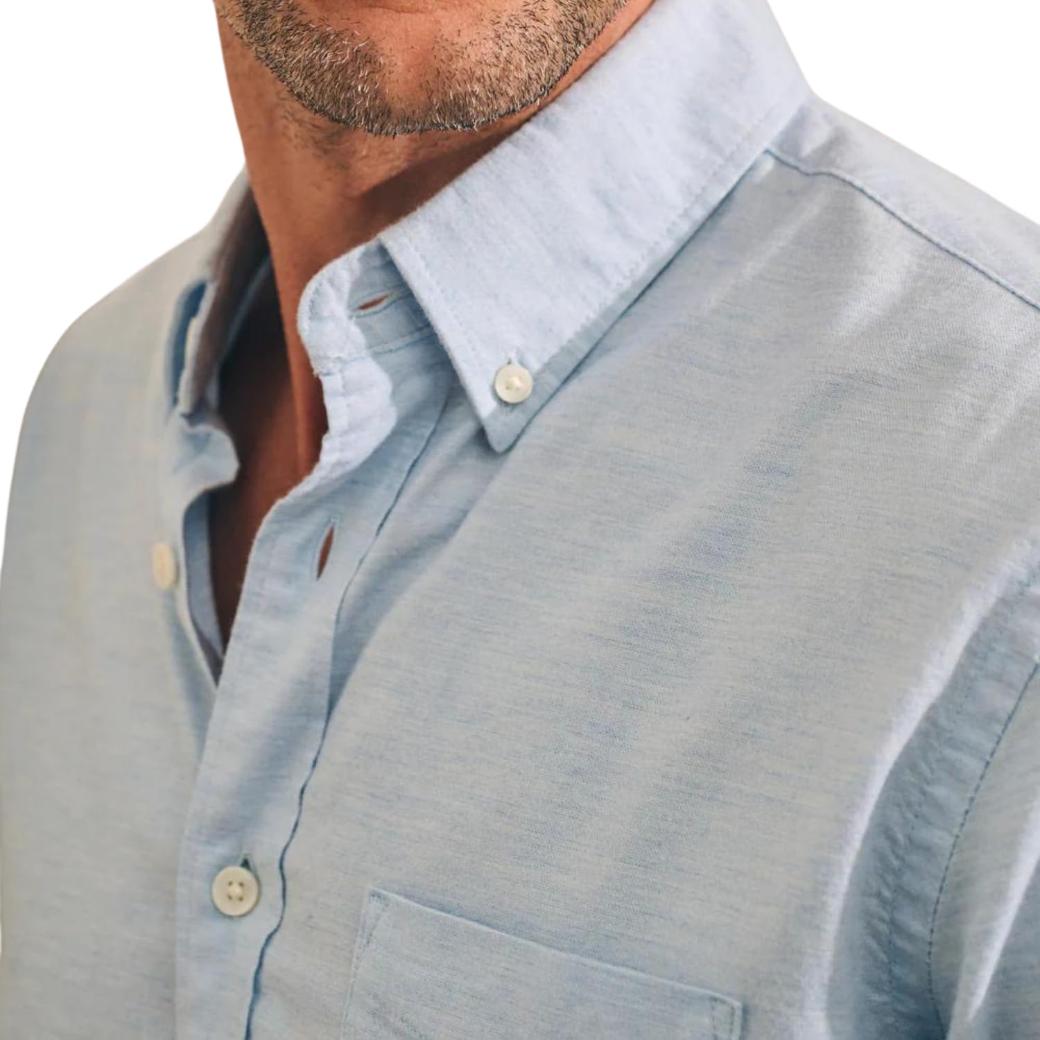 Faherty Men's Stretch Oxford Shirt - Comfortable Slim Fit Button Down Dress Shirt for Business Casual & Office Wear
