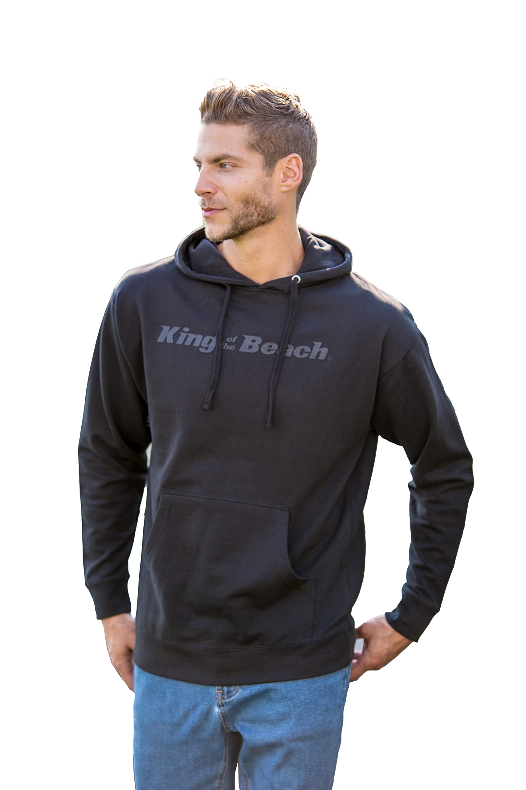 Miramar KING OF THE BEACH Premium High Density Hoodie - Warm & Comfortable Pullover for Surfing, Beach Outings & Outdoor Activities