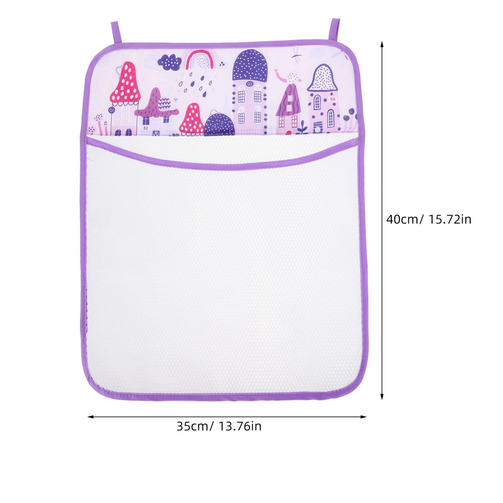 DRESSOOS Bath Toy Storage Bag - Waterproof Shower Organizer for Kids Bath Toys, Purple Polyester - Perfect for Bathroom, Pool & Beach Toy Organization