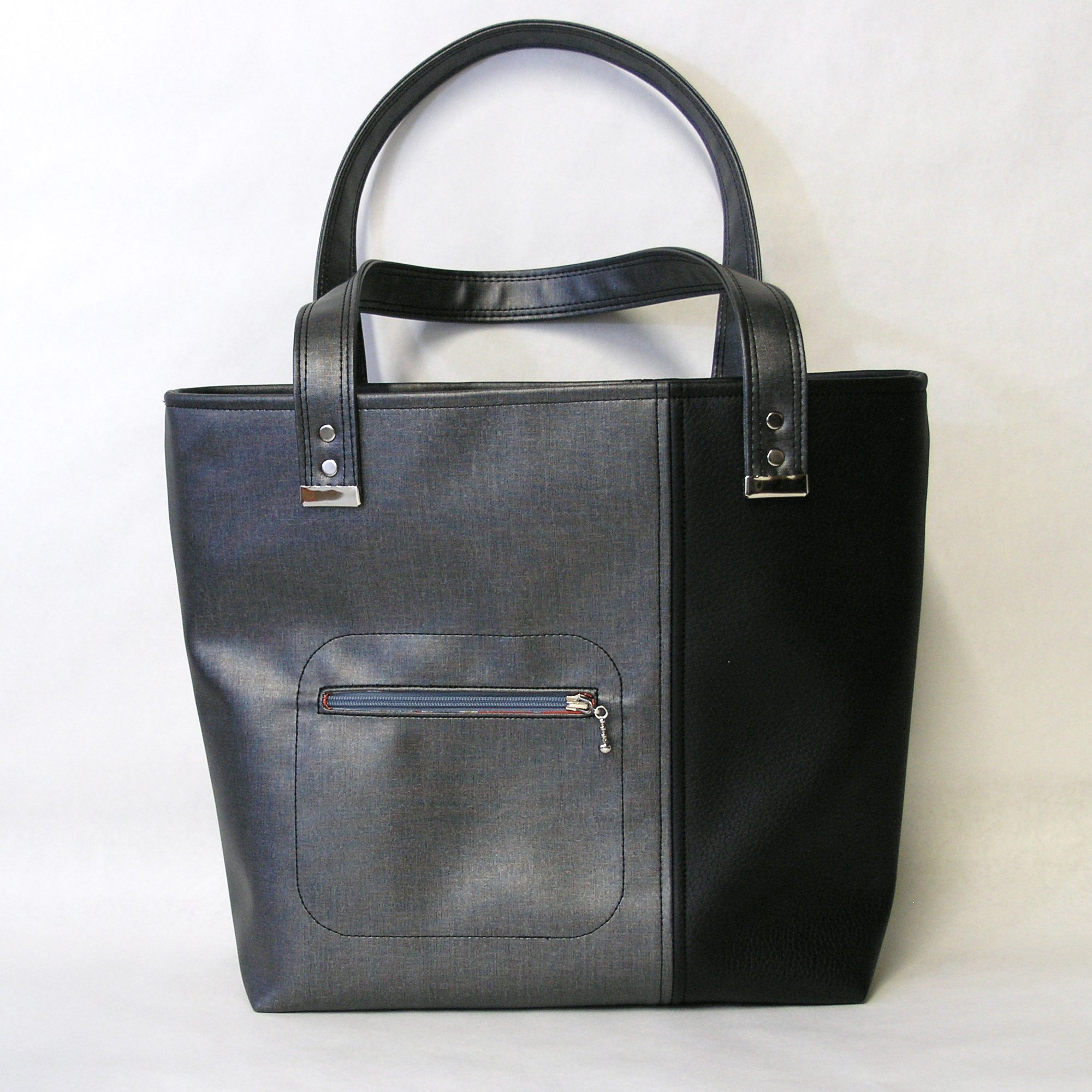 Vegan Leather Tote Bag for Women - Large Faux Leather Shoulder Bag, Spacious Carry All Purse for Work, Travel & Shopping - Eco-Friendly Commuter Bag & Everyday Handbag