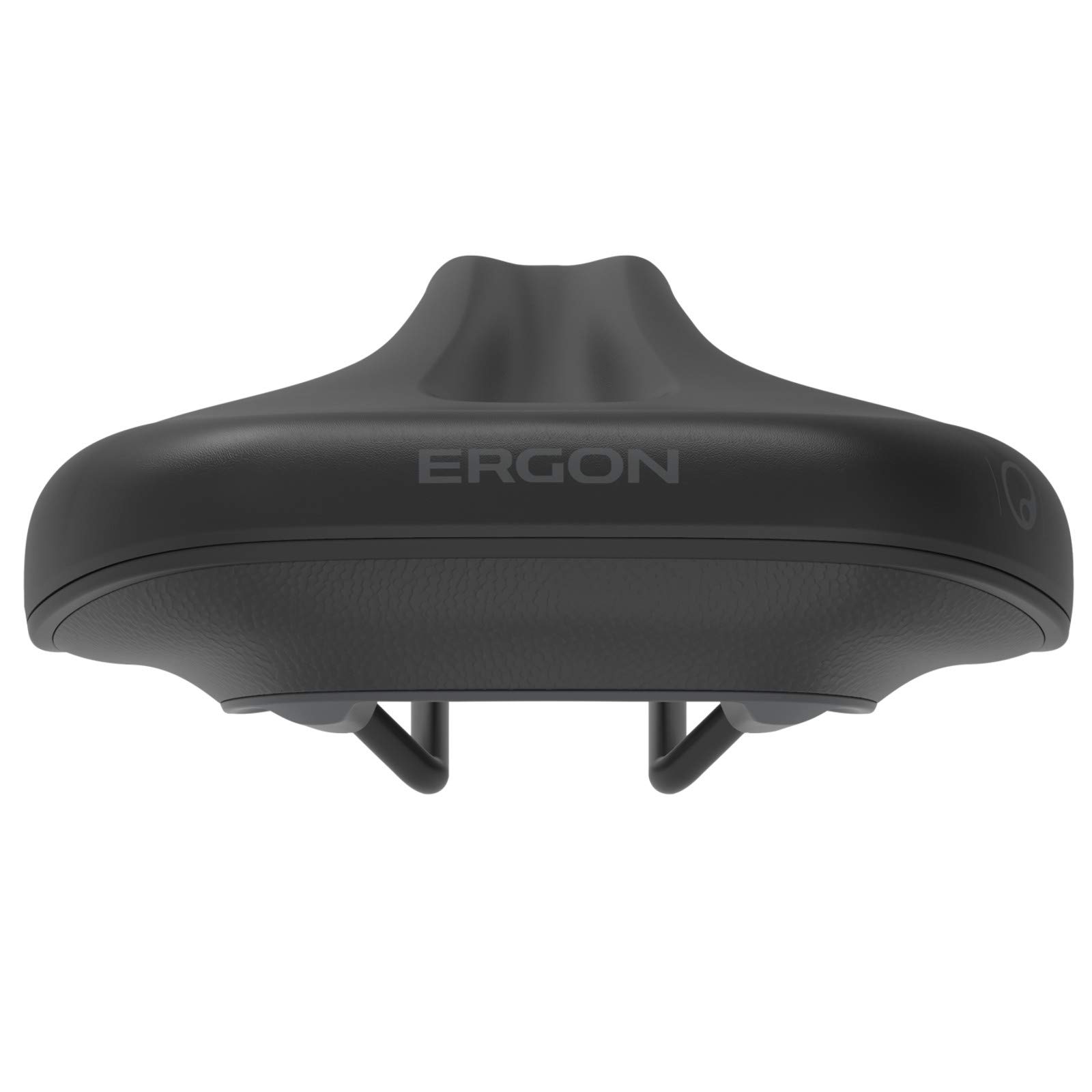 Ergon SC Core Prime Saddle - Women's Comfort Bike Seat for Cruiser, Hybrid & Comfort Bikes | Black/Gray | Perfect for Long Rides, Commuting & Leisure Cycling